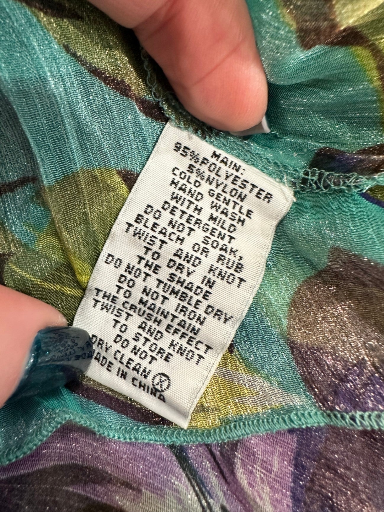 [SALE] ReVue Dress - Size16 - Turquoise + Purple Tones