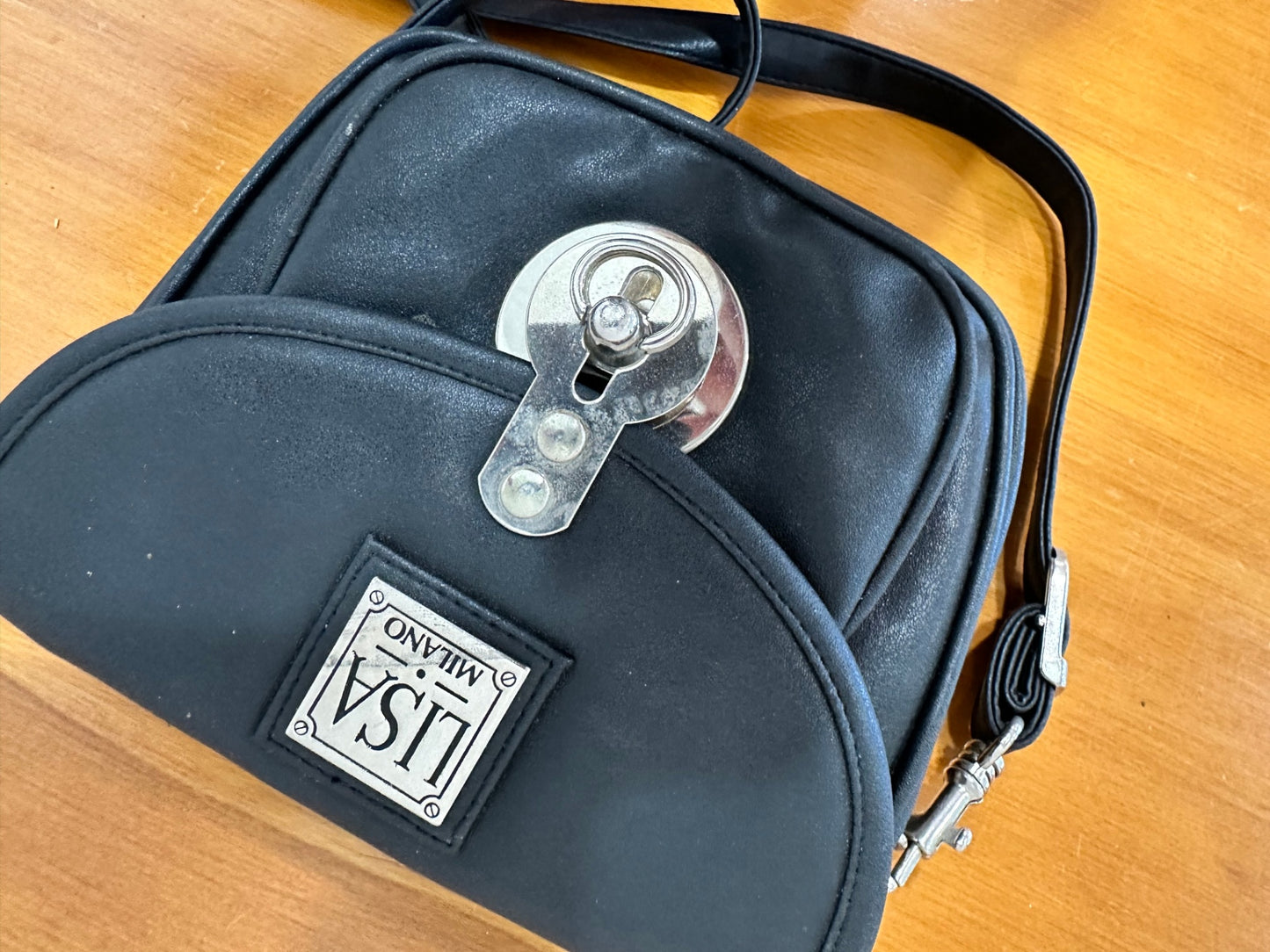 [SALE] Vintage 90's - Cross Body Handbag - Black - Lisa Milano