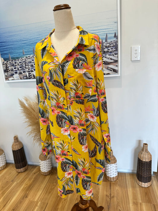 [SALE] Pagani Tropical Longline Shirt - Size 16