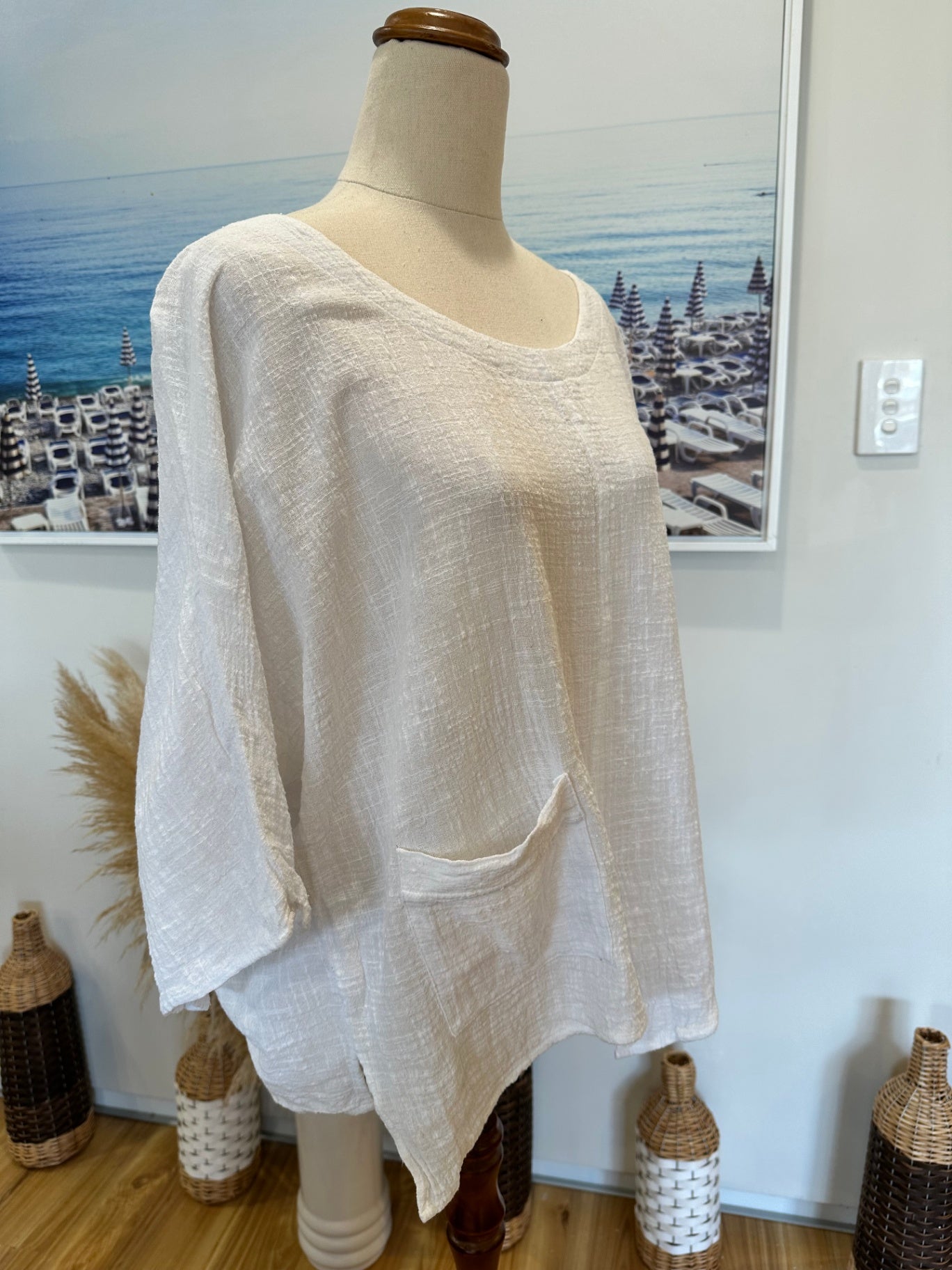 [SALE] Soeur - Crop Top - Size Large - White