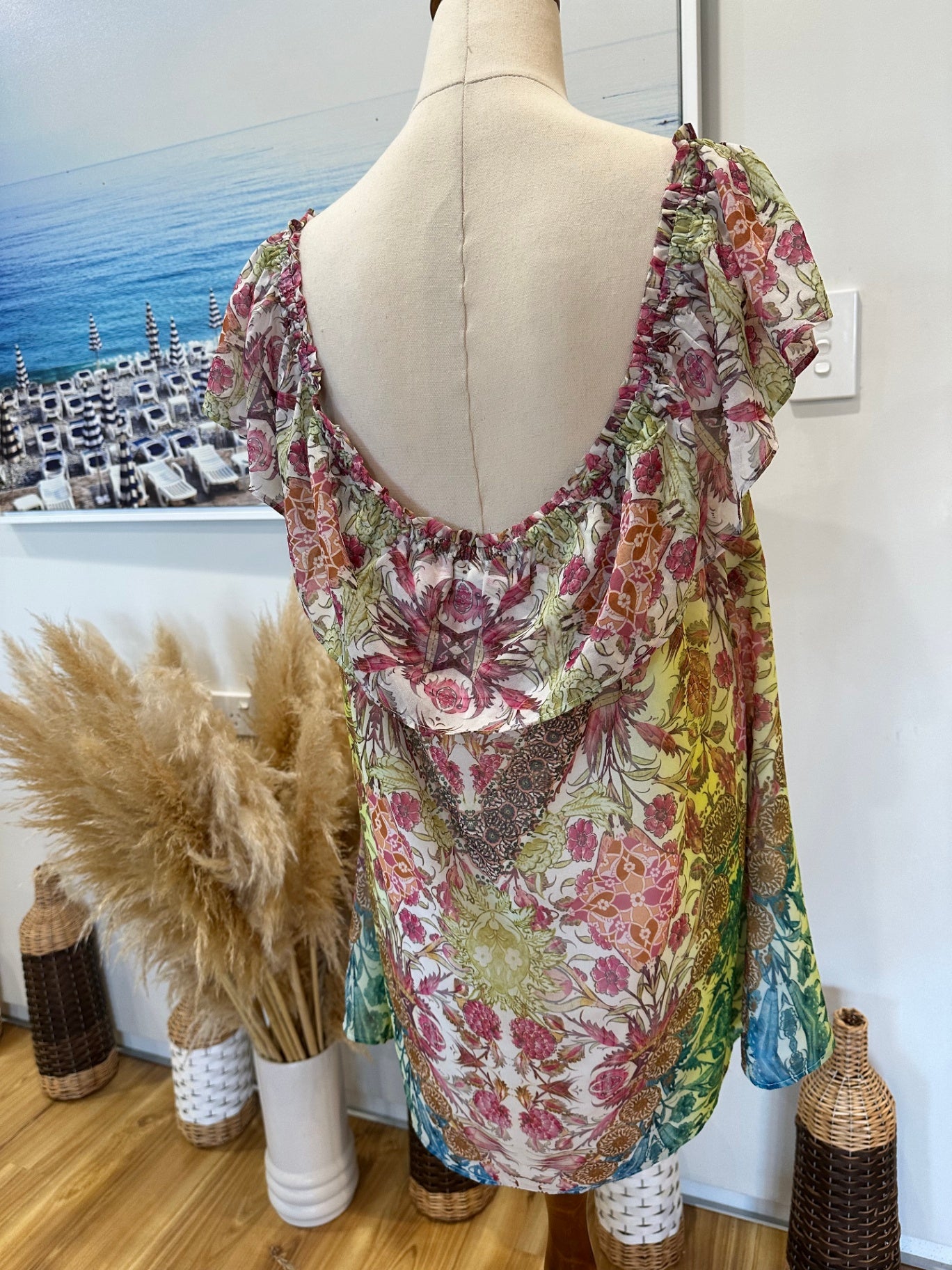 City Chic Blouse - Size 18 - Bohemian Pastel [New without tags]