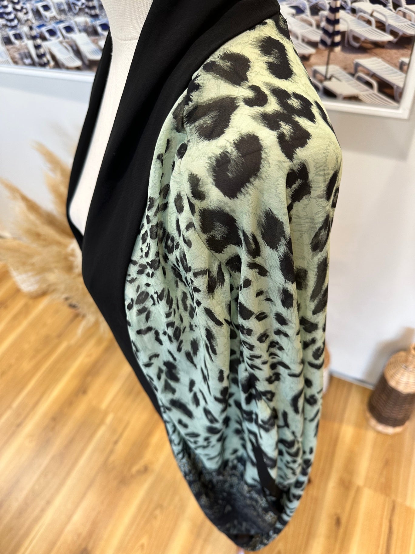 [SALE] IvyBlu Kimono - One Size - Bohemian Green, Black, and Beige patterns [New without tags]