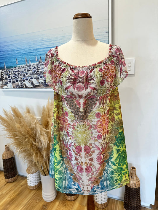 [SALE] City Chic Blouse - Size 18 - Bohemian Pastel [New without tags]