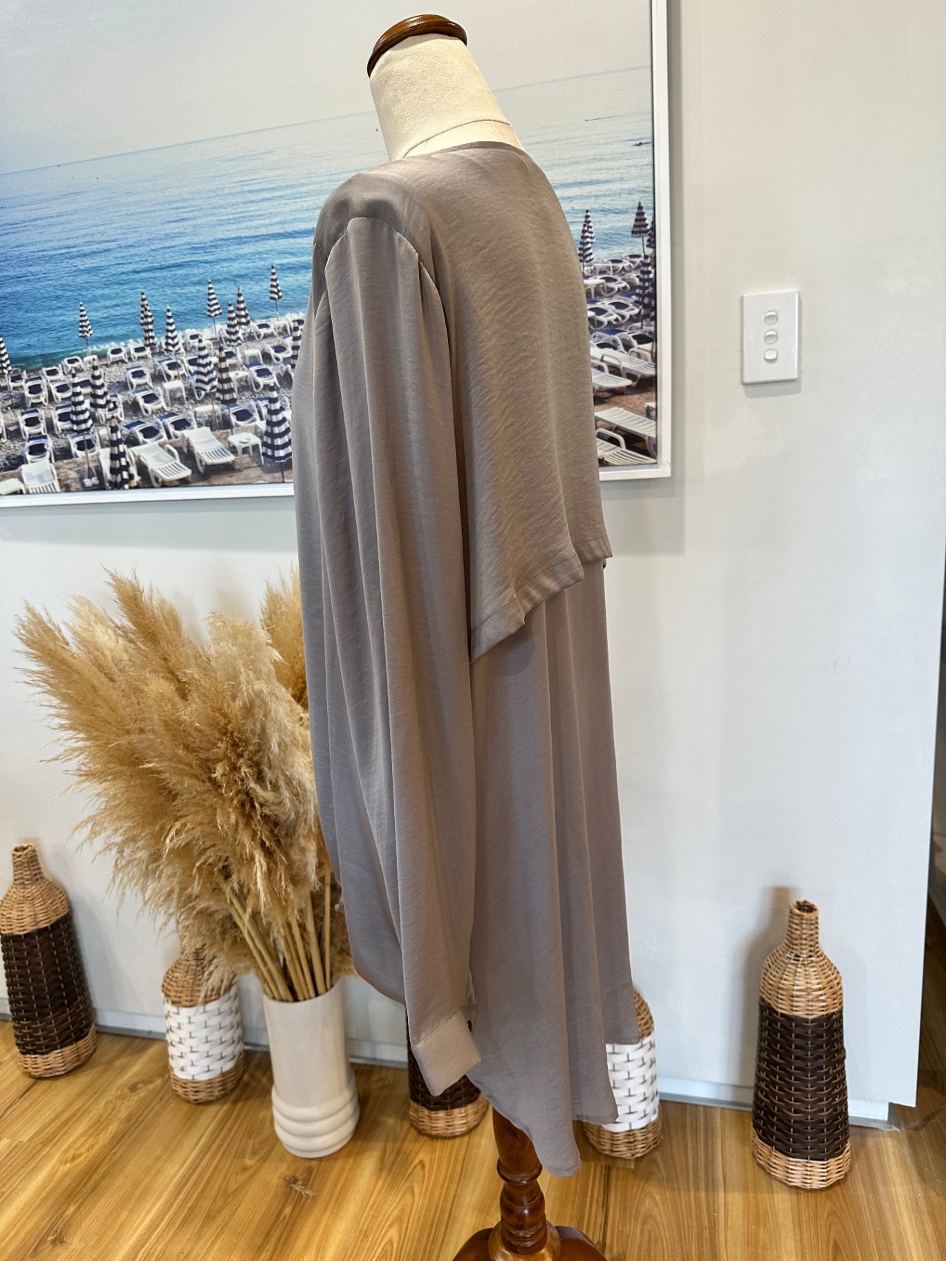 [SALE] Mineral Blouse - Grey - Size 18 [New without tags]