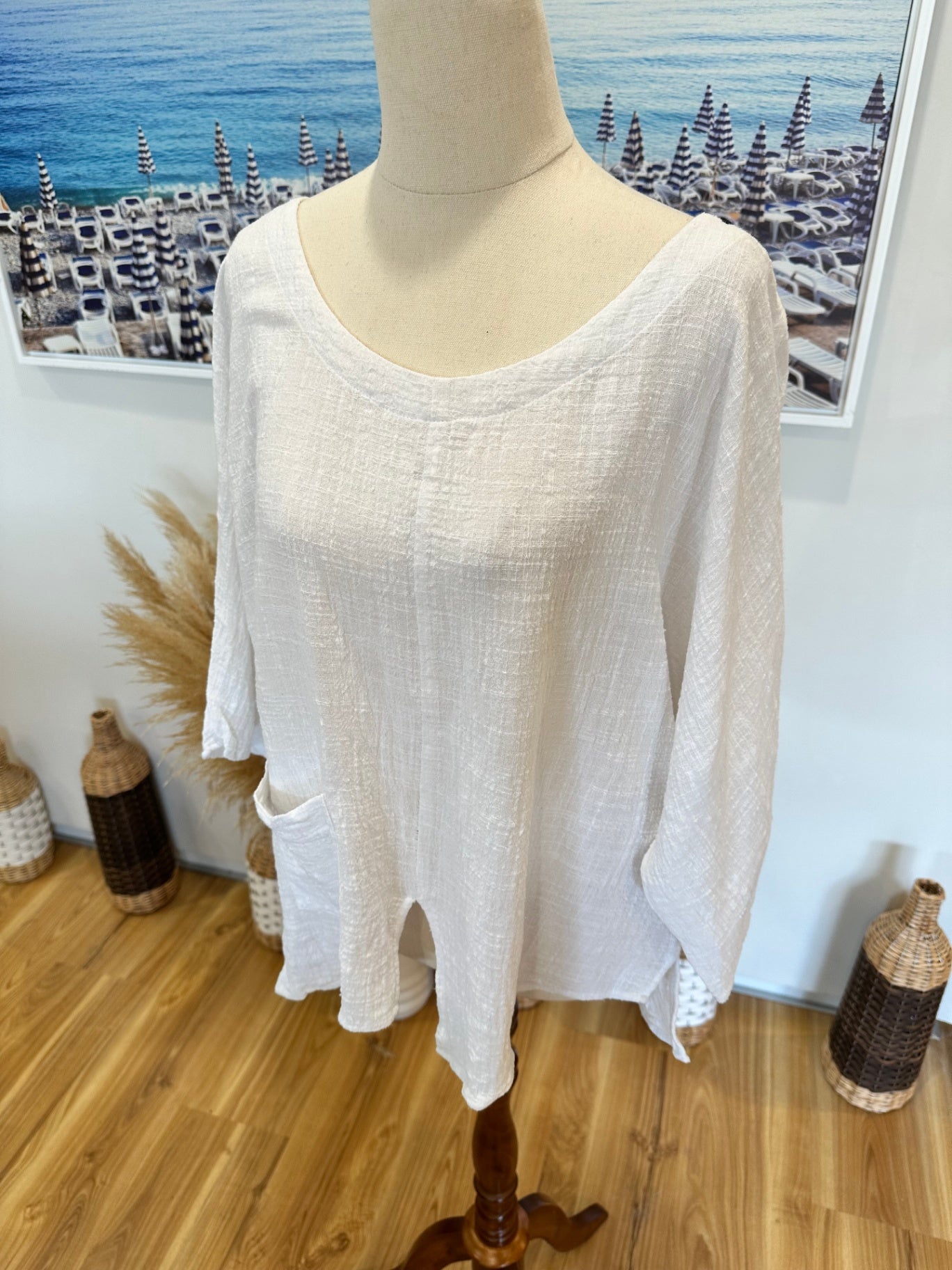 [SALE] Soeur - Crop Top - Size Large - White
