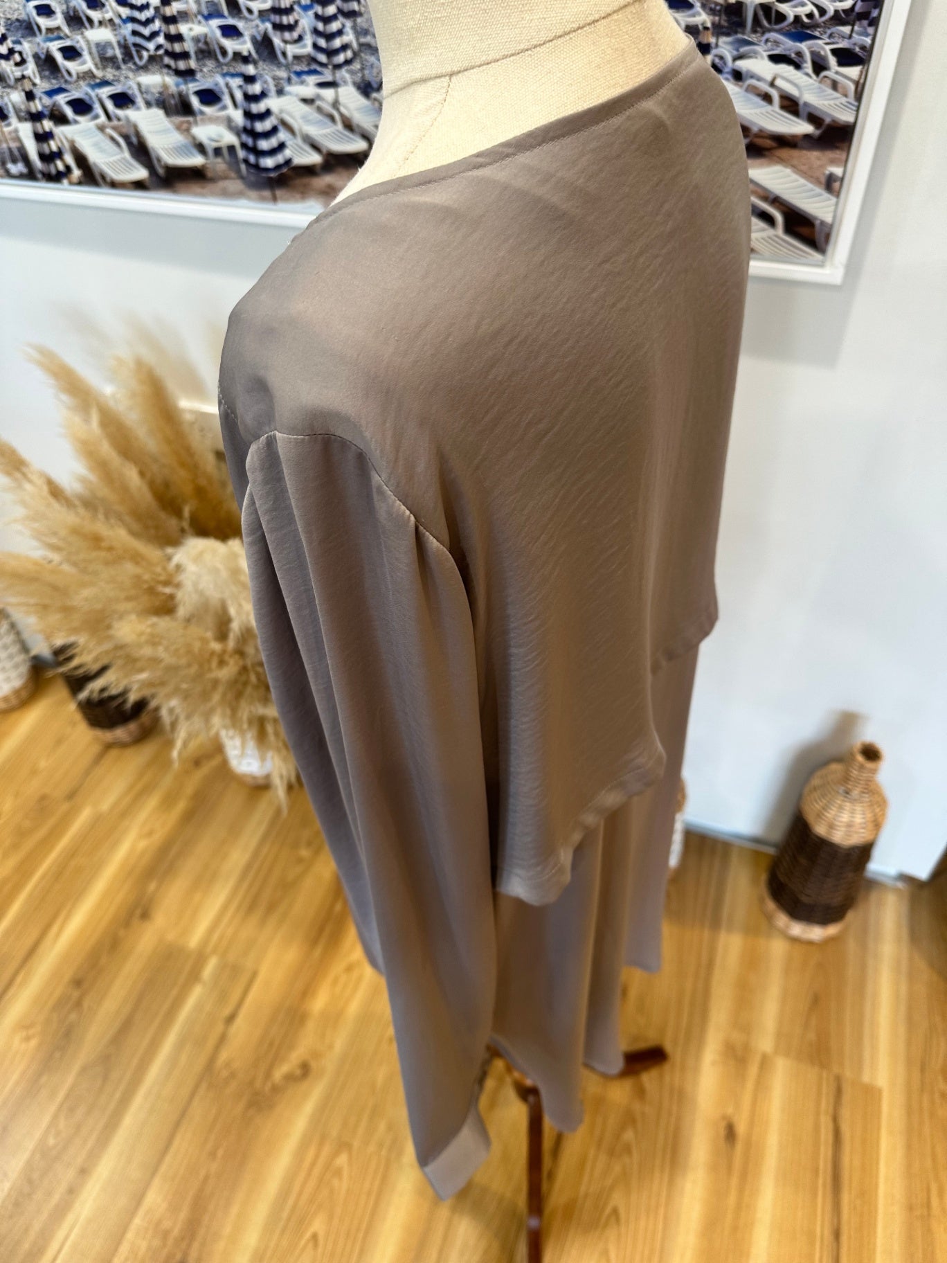 [SALE] Mineral Blouse - Grey - Size 18 [New without tags]