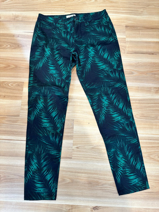 Country Road Pants - Size 14 - Green and black tropical [New without tags]