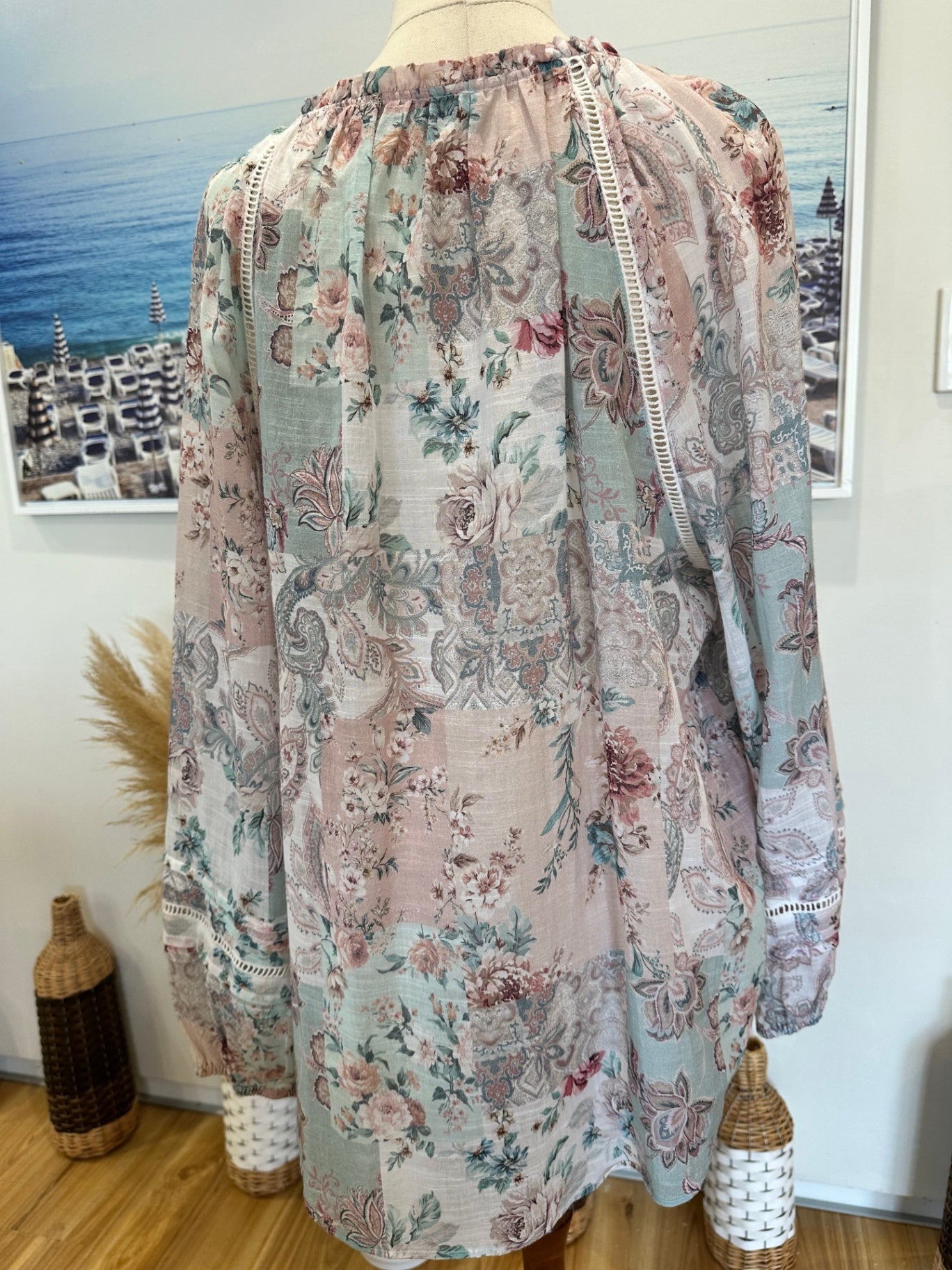 Just Jeans - Bohemian Blouse - Size 16 - Pastel