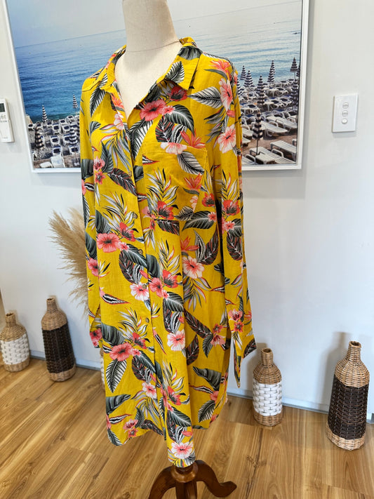 [SALE] Pagani Tropical Longline Shirt - Size 16