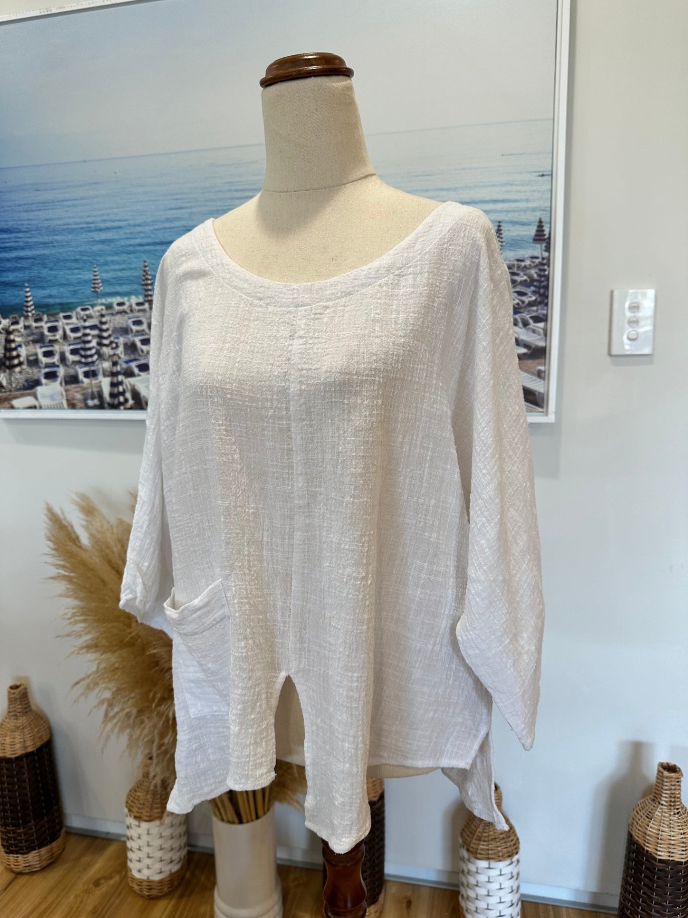 [SALE] Soeur - Crop Top - Size Large - White