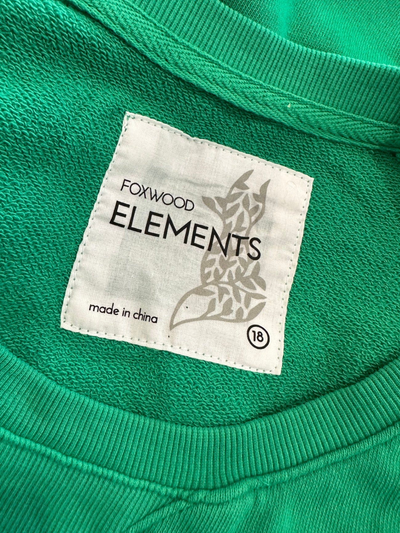 Foxwood - Crewneck - Size 18 -Green [New without tags]