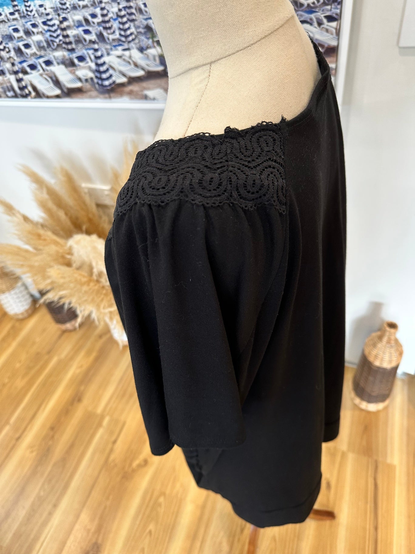 [SALE] Wild Child - T-Shirt with Embellishments - 3XL - Black