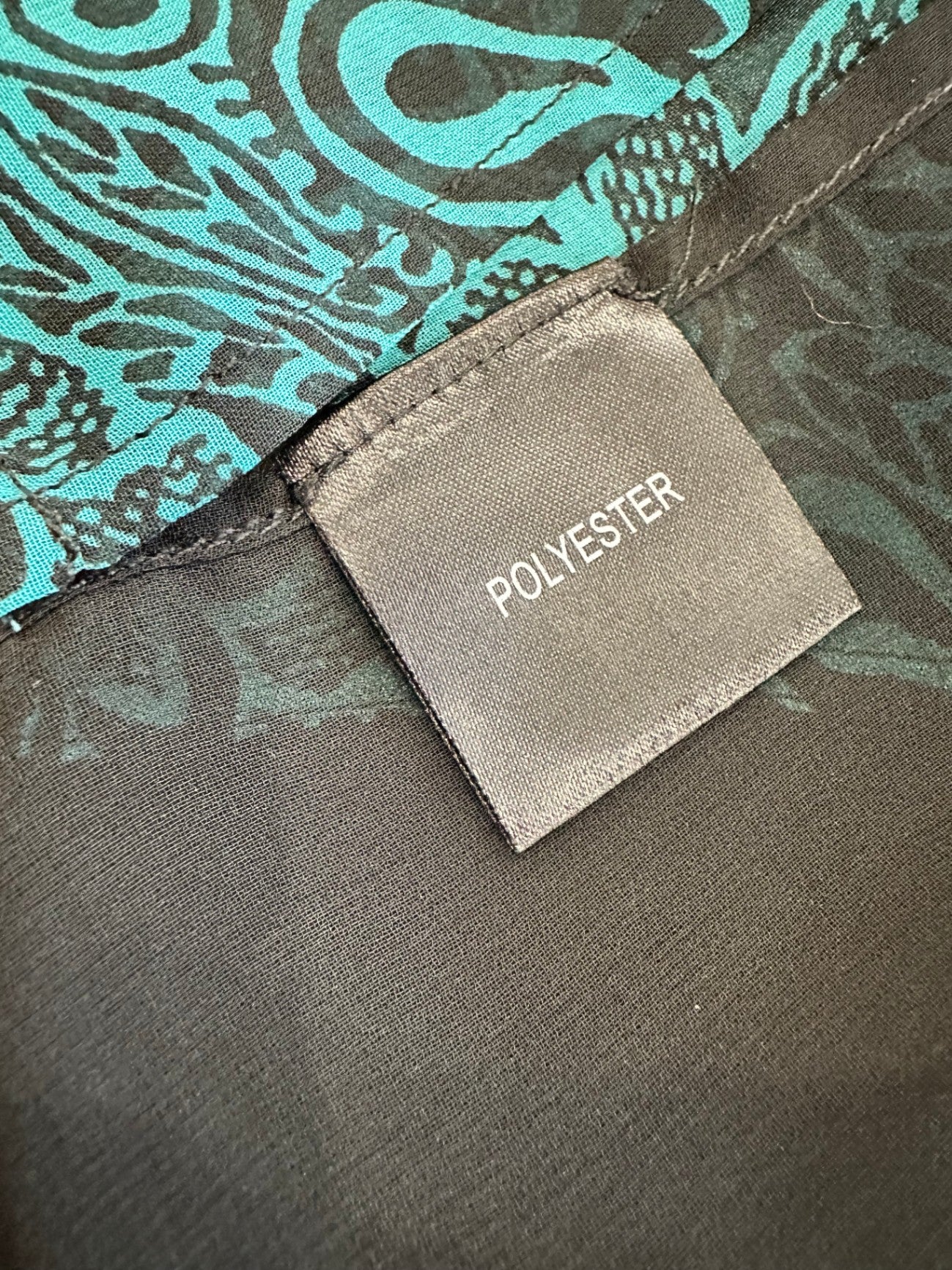 [SALE] Lemon Tree Blouse - Size 18 - Turquoise and black