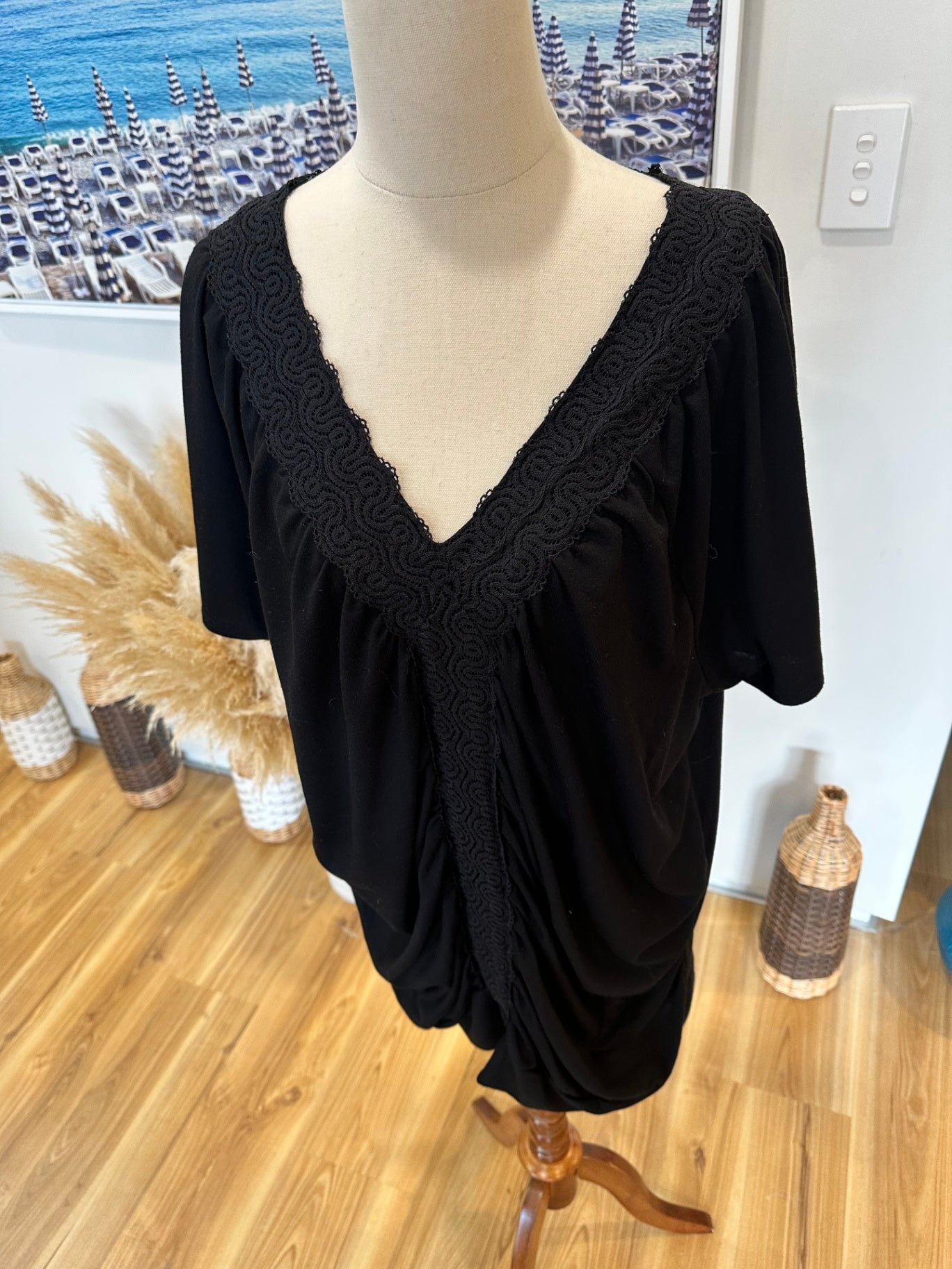 [SALE] Wild Child - T-Shirt with Embellishments - 3XL - Black