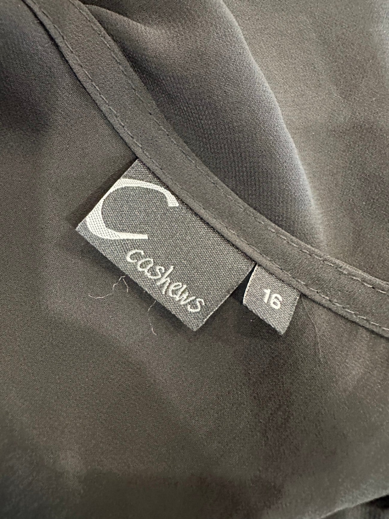 Cashews - Black blouse with Diamante feature [New without tags]