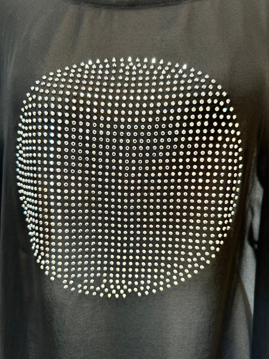 Cashews - Black blouse with Diamante feature [New without tags]