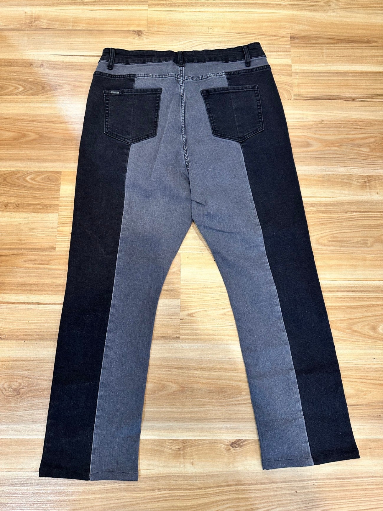 City Chic - Black + Grey Jeans - Size 14 [New without tags]