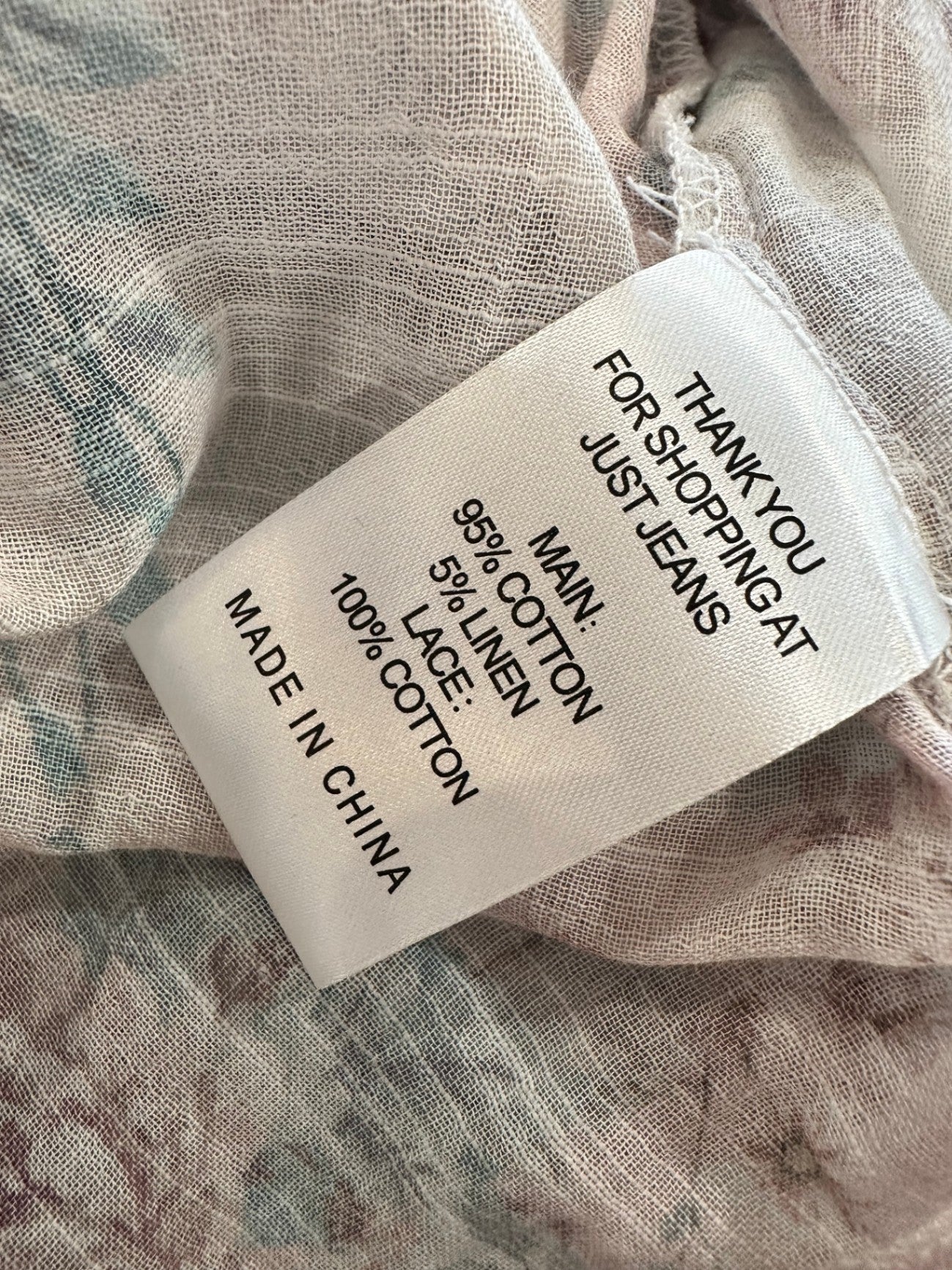 Just Jeans - Bohemian Blouse - Size 16 - Pastel