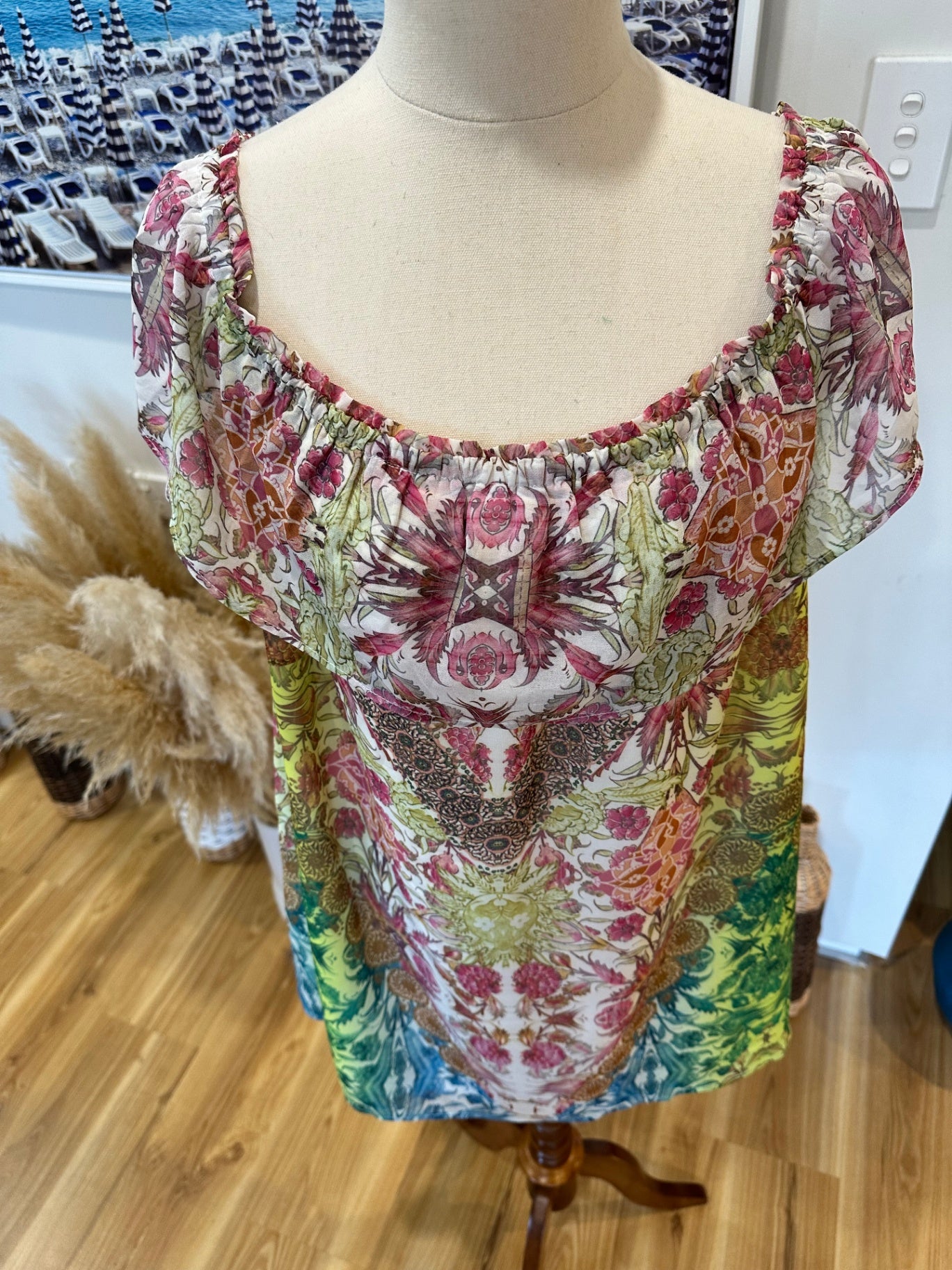 City Chic Blouse - Size 18 - Bohemian Pastel [New without tags]