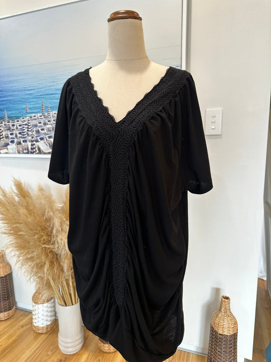 [SALE] Wild Child - T-Shirt with Embellishments - 3XL - Black