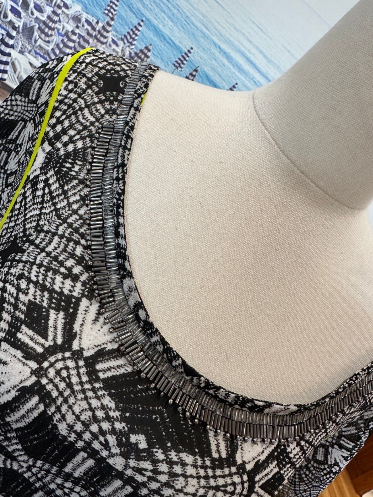 City Chic - Dress - Size 18 - Aztec Print Black/White [New without tags]