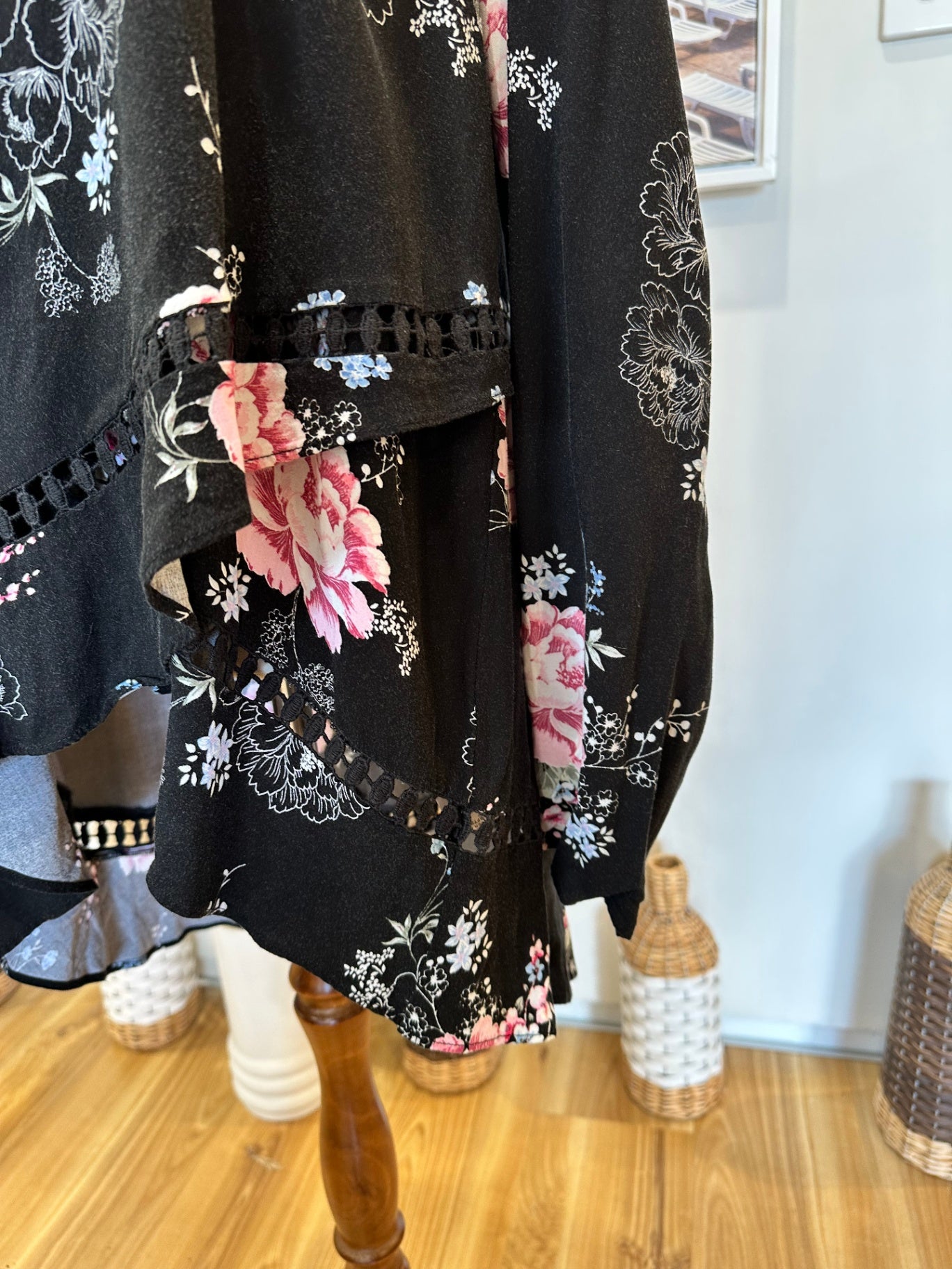 [SALE] Just Jeans - Blouse - Size 14 - Black with floral print