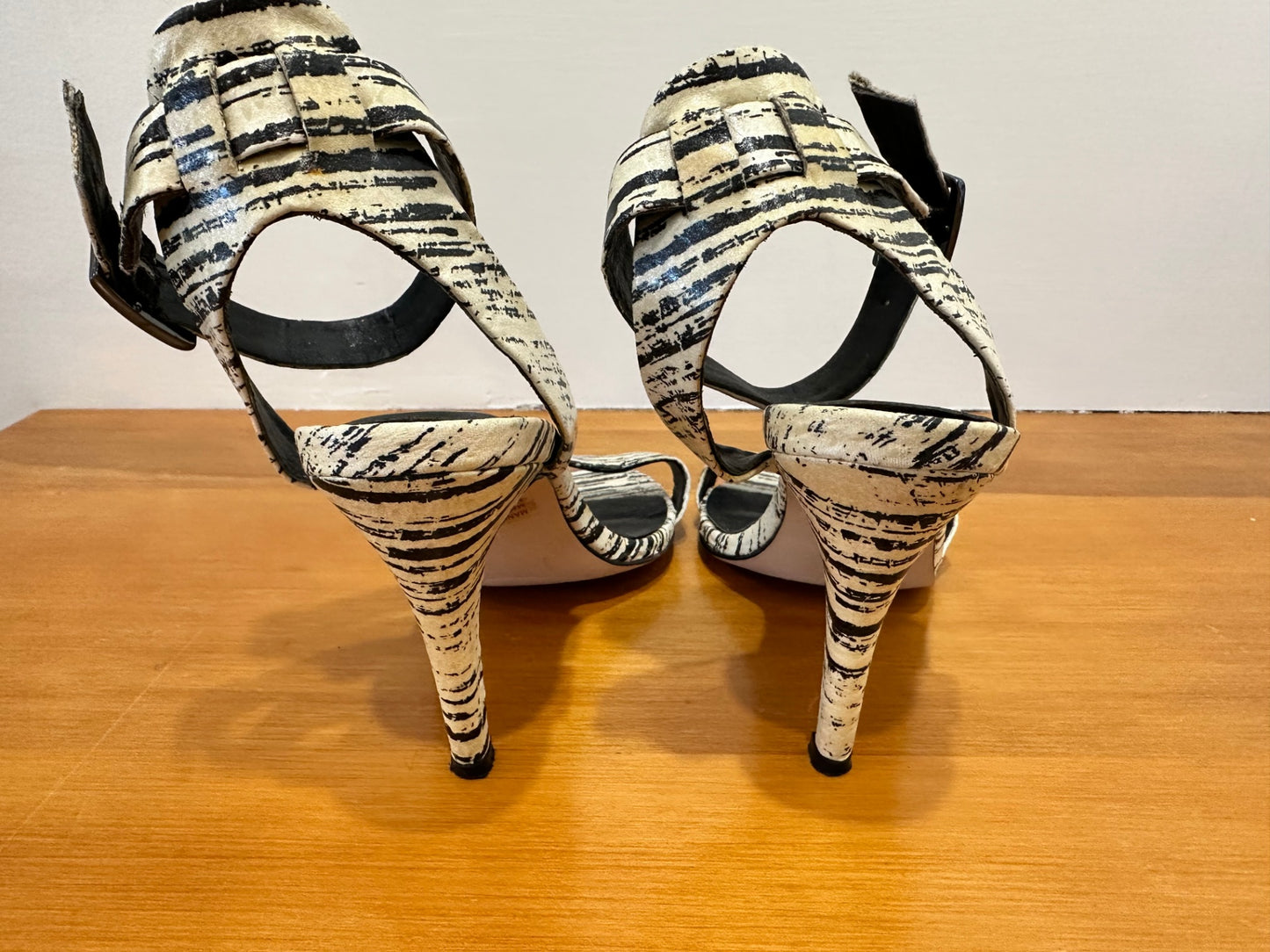 [SALE] Mr + Mare - Heels -  Size 38 - Black and white Zebra print