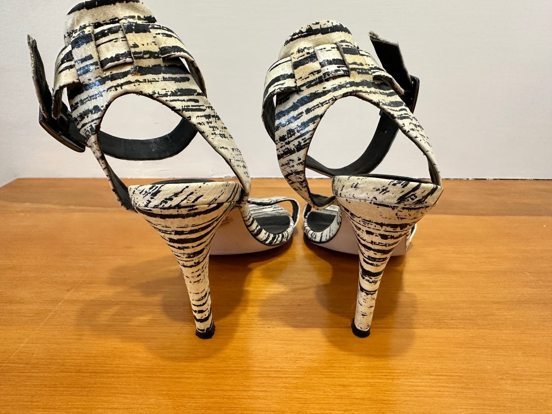 [SALE] Mr + Mare - Heels -  Size 38 - Black and white Zebra print