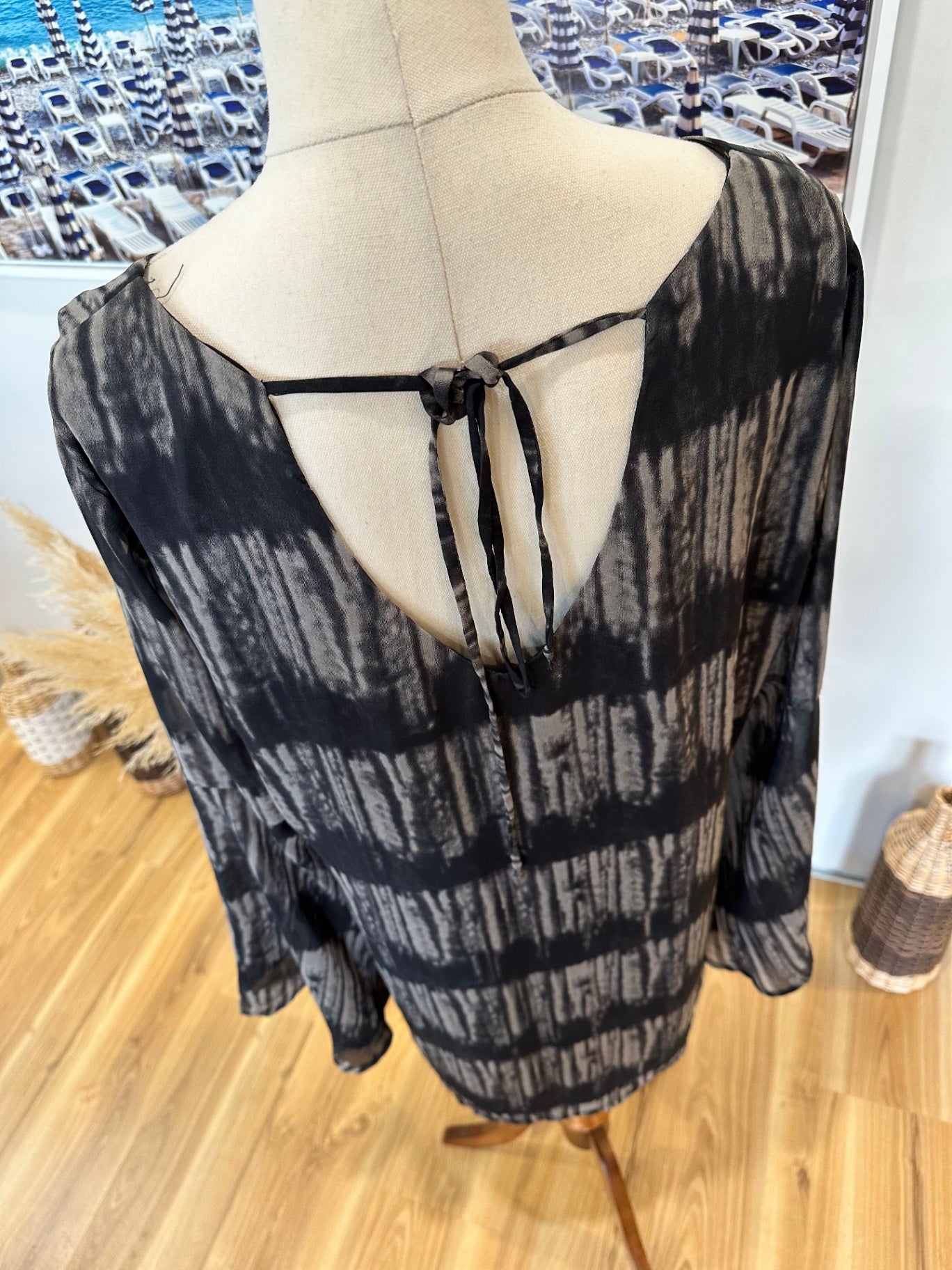 [SALE] Halo & Hazard - Dress - Large - Black and Beige