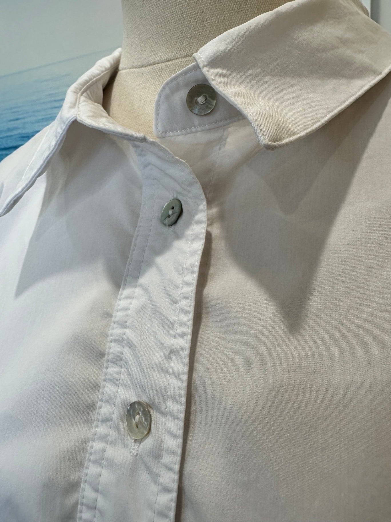 [SALE] Lemon Tree - Embroidered Long Sleeve Shirt - Size 14 - White