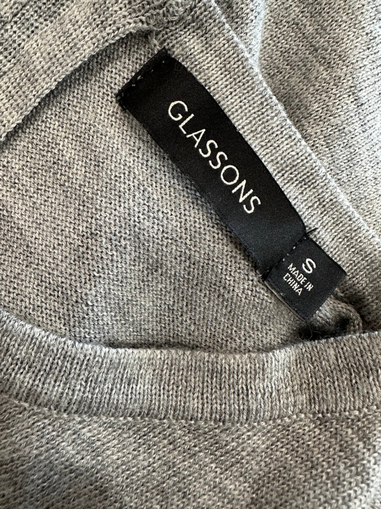 [SALE] Glassons - Lightweight Jumper - Small - Grey - 50% Wool