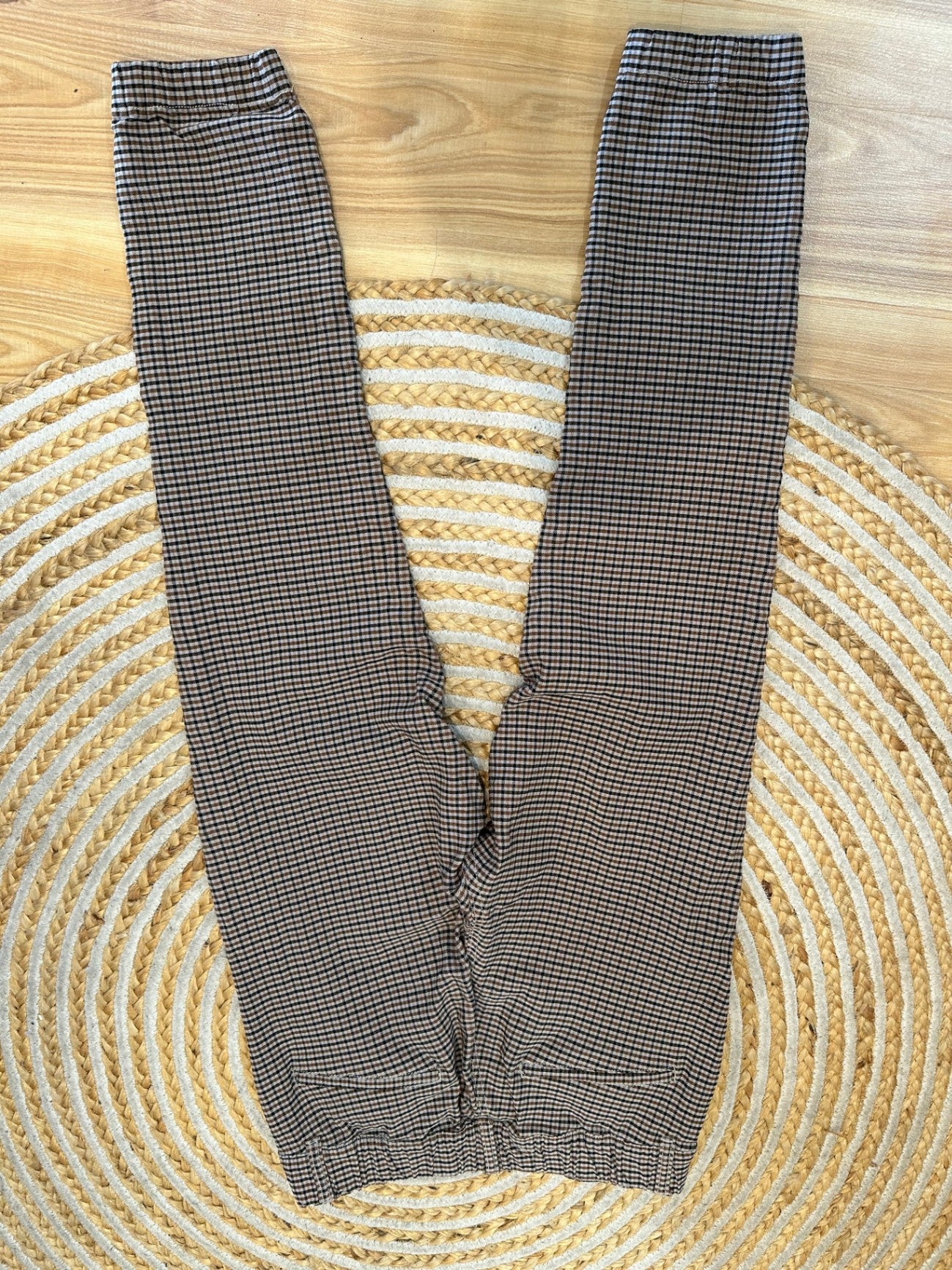 Monaco Jeans - Pants - Size 12 - Brown and black checkered