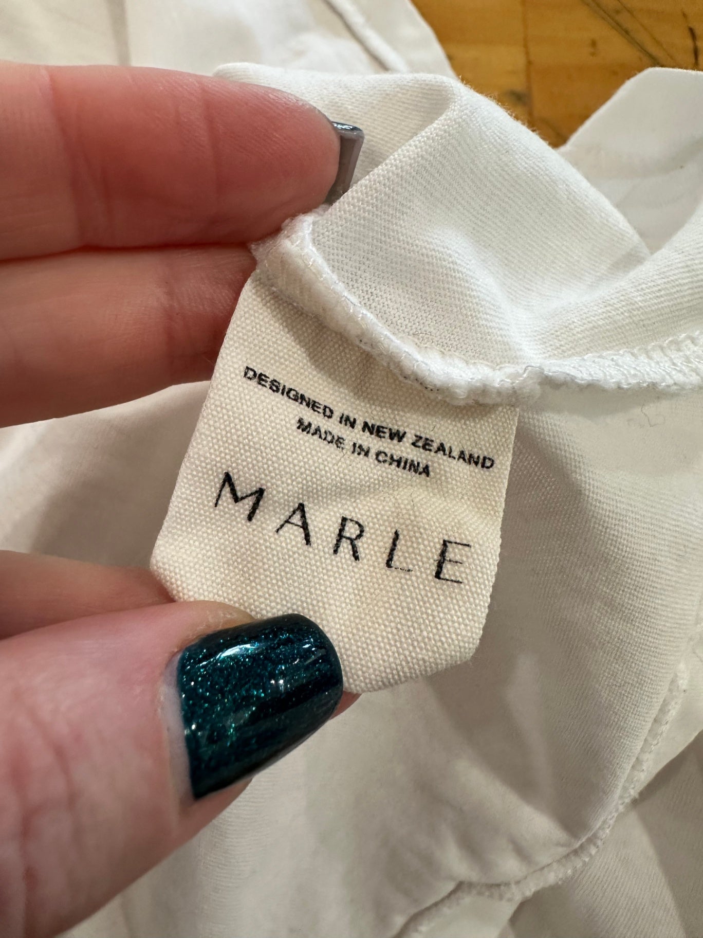 [SALE] Marle - Longsleeve Top - Size 12 - White - 100% Organic Cotton