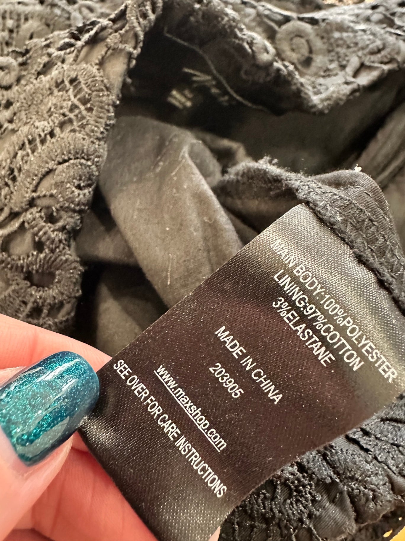 [SALE] Max - Midi Skirt - Size 10 - Black Lace