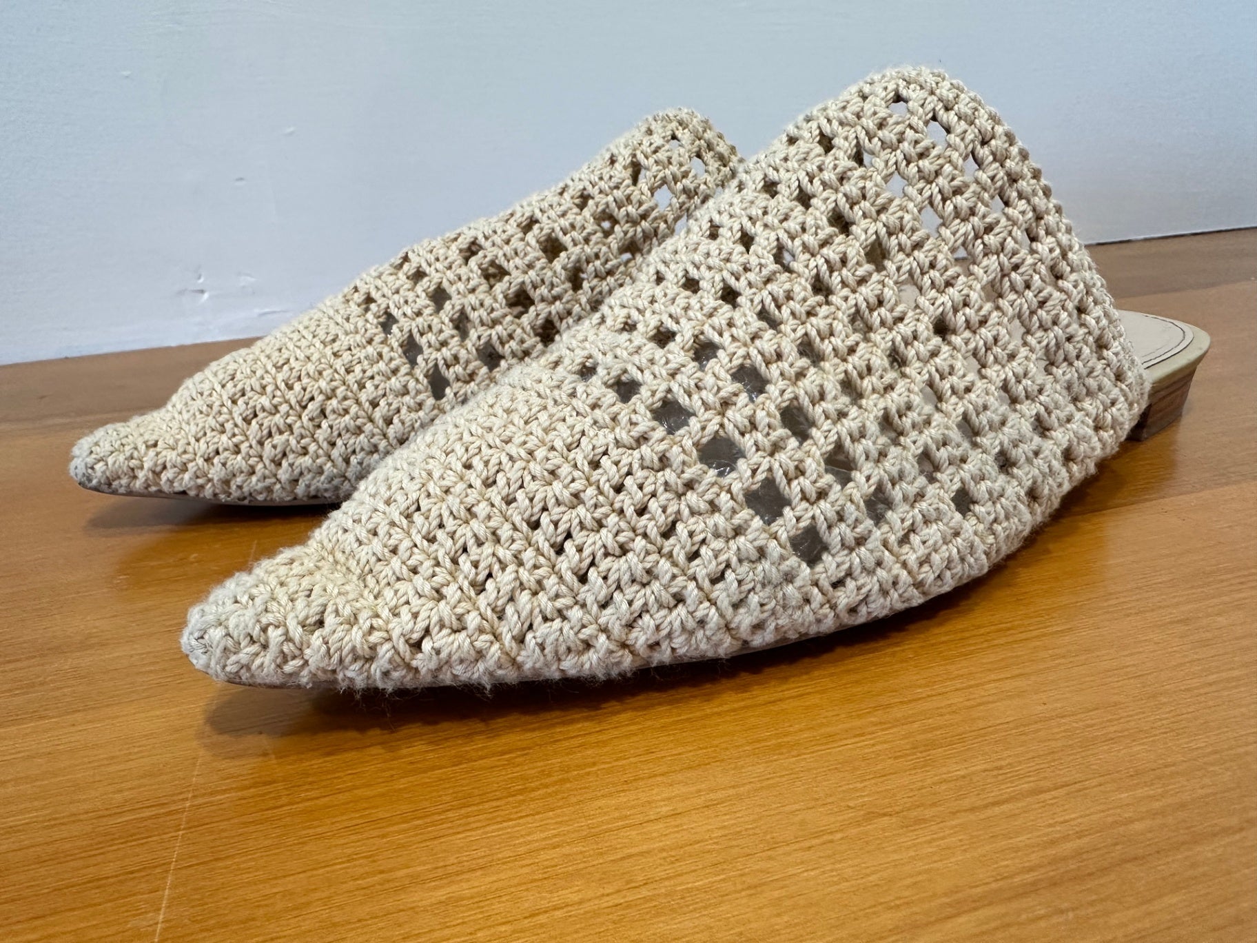 Country Road - Slip on shoes - Crochet - Beige - Size EU 42