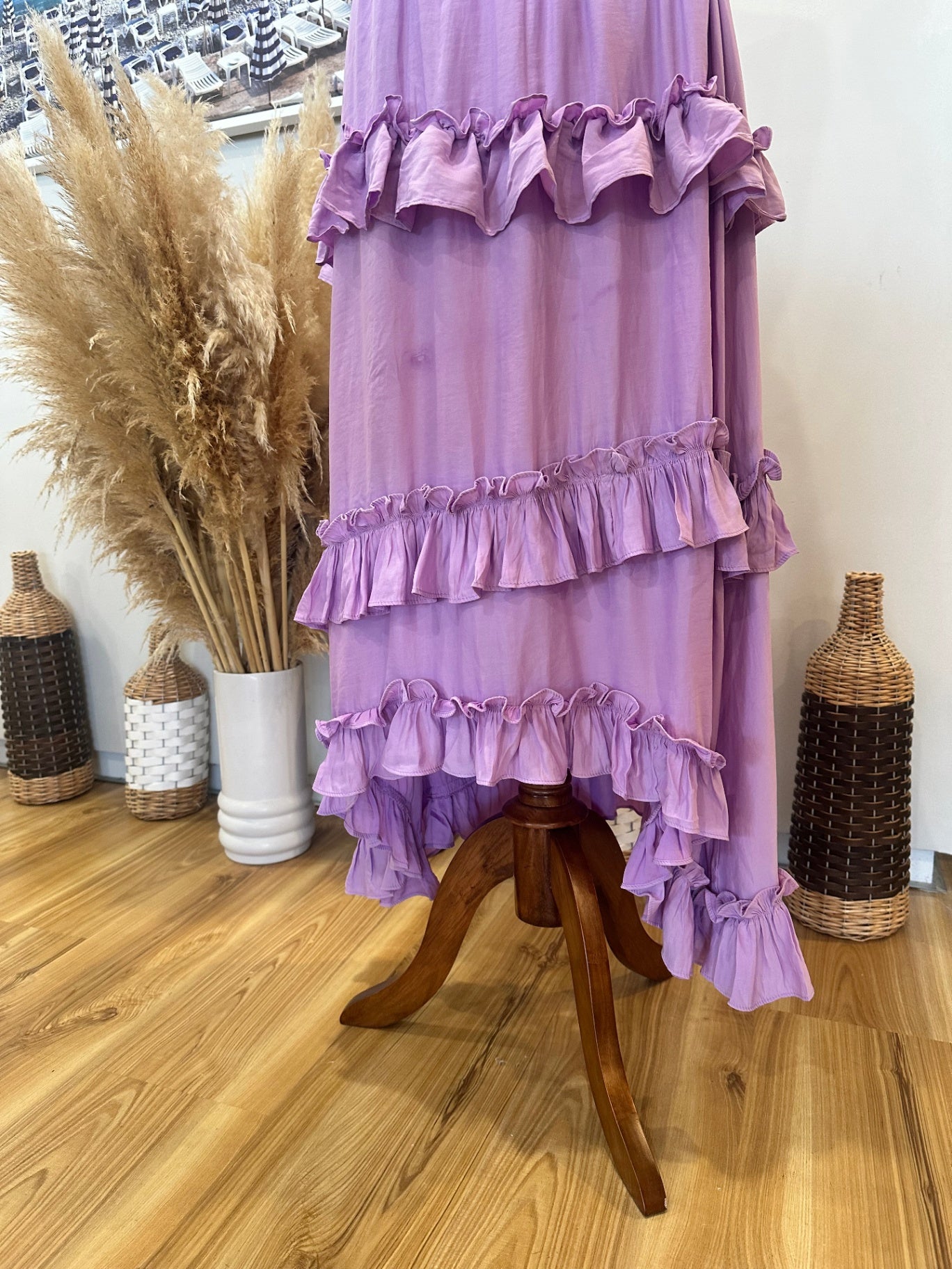 Lavender Midi Skirt - Large 