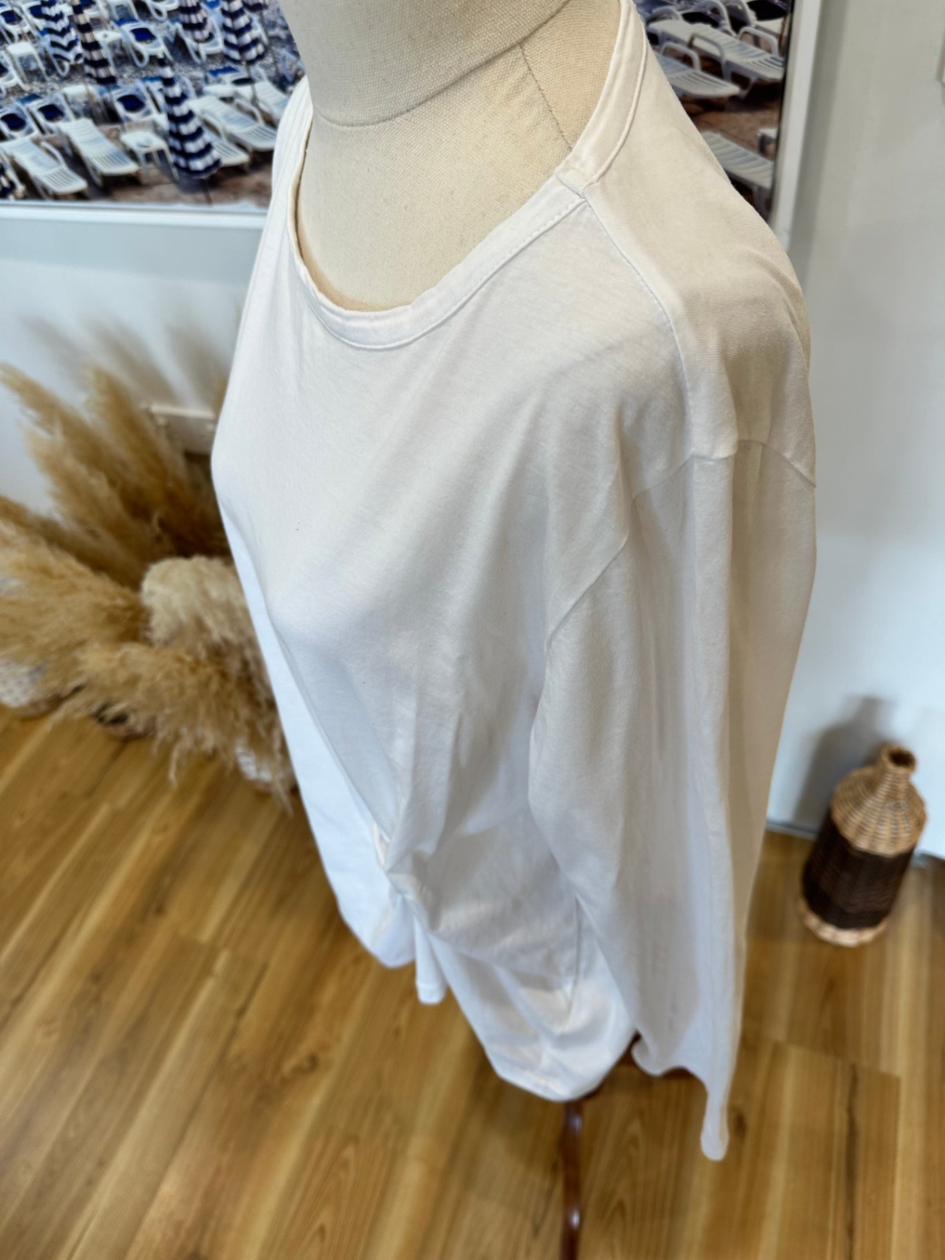 [SALE] Marle - Longsleeve Top - Size 12 - White - 100% Organic Cotton
