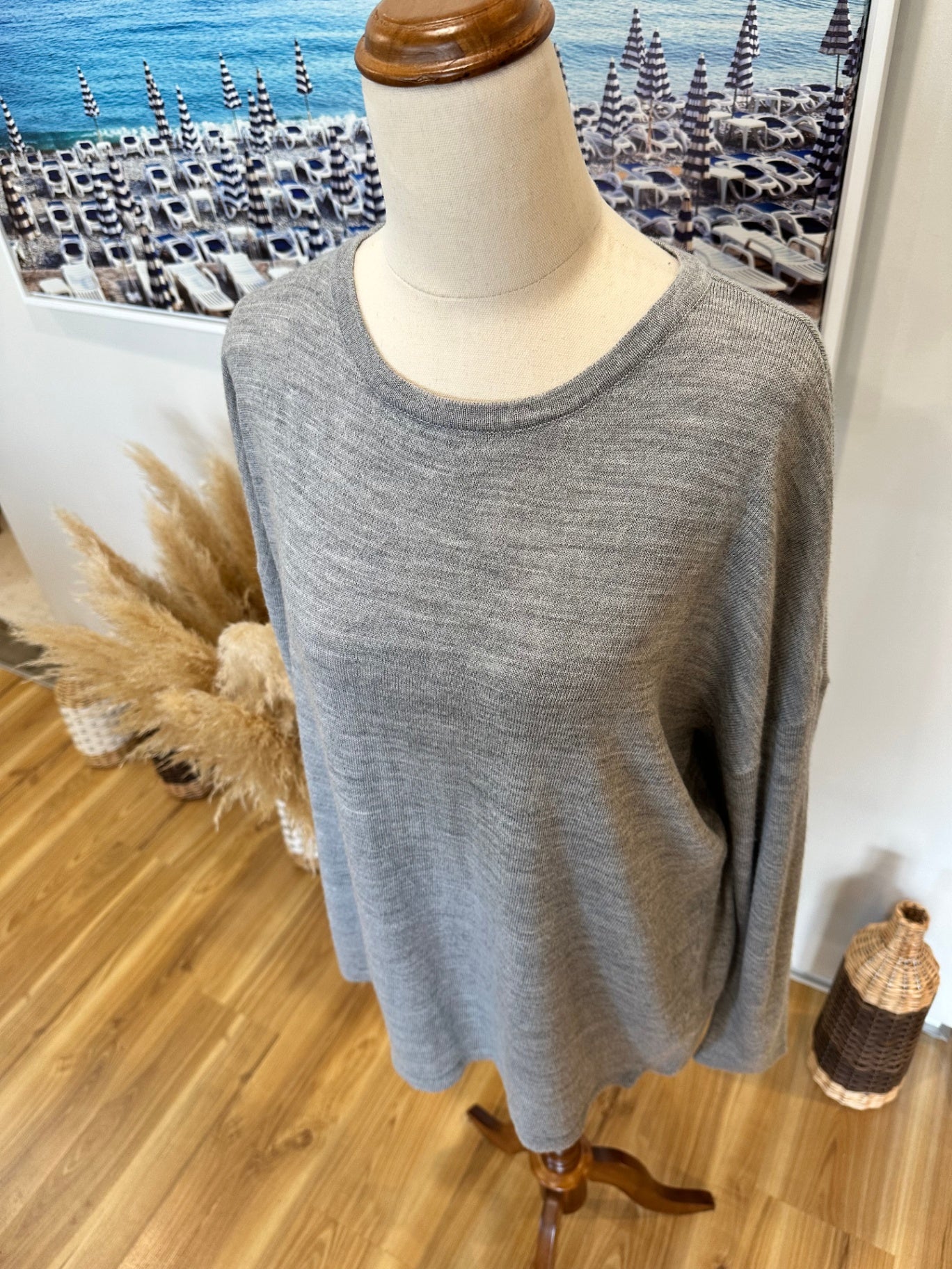[SALE] Glassons - Lightweight Jumper - Small - Grey - 50% Wool