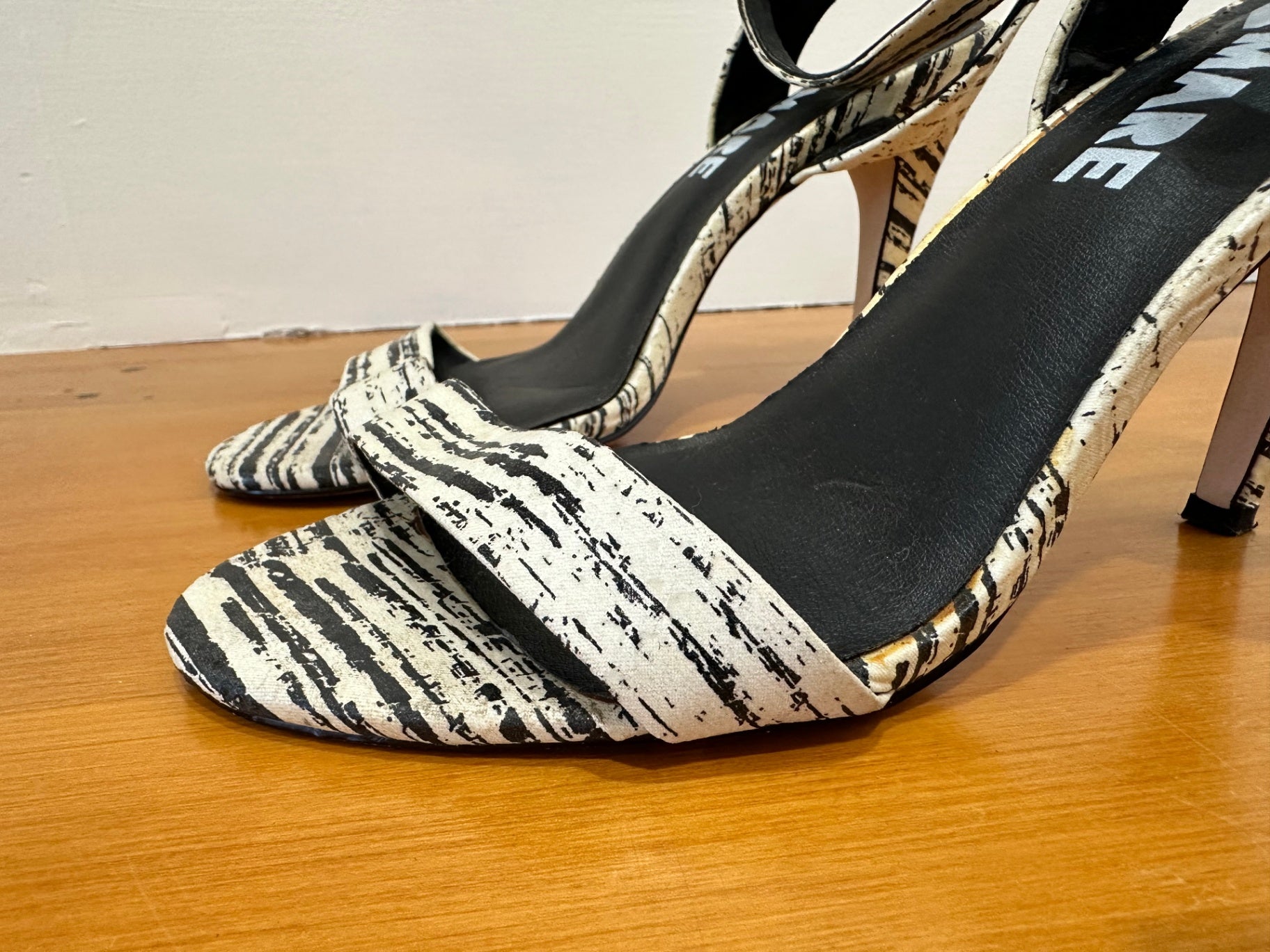 [SALE] Mr + Mare - Heels -  Size 38 - Black and white Zebra print