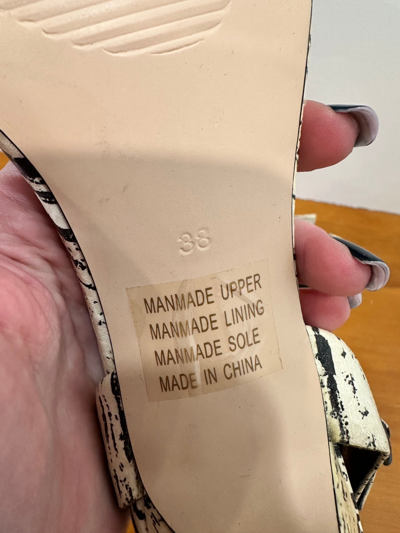 [SALE] Mr + Mare - Heels -  Size 38 - Black and white Zebra print