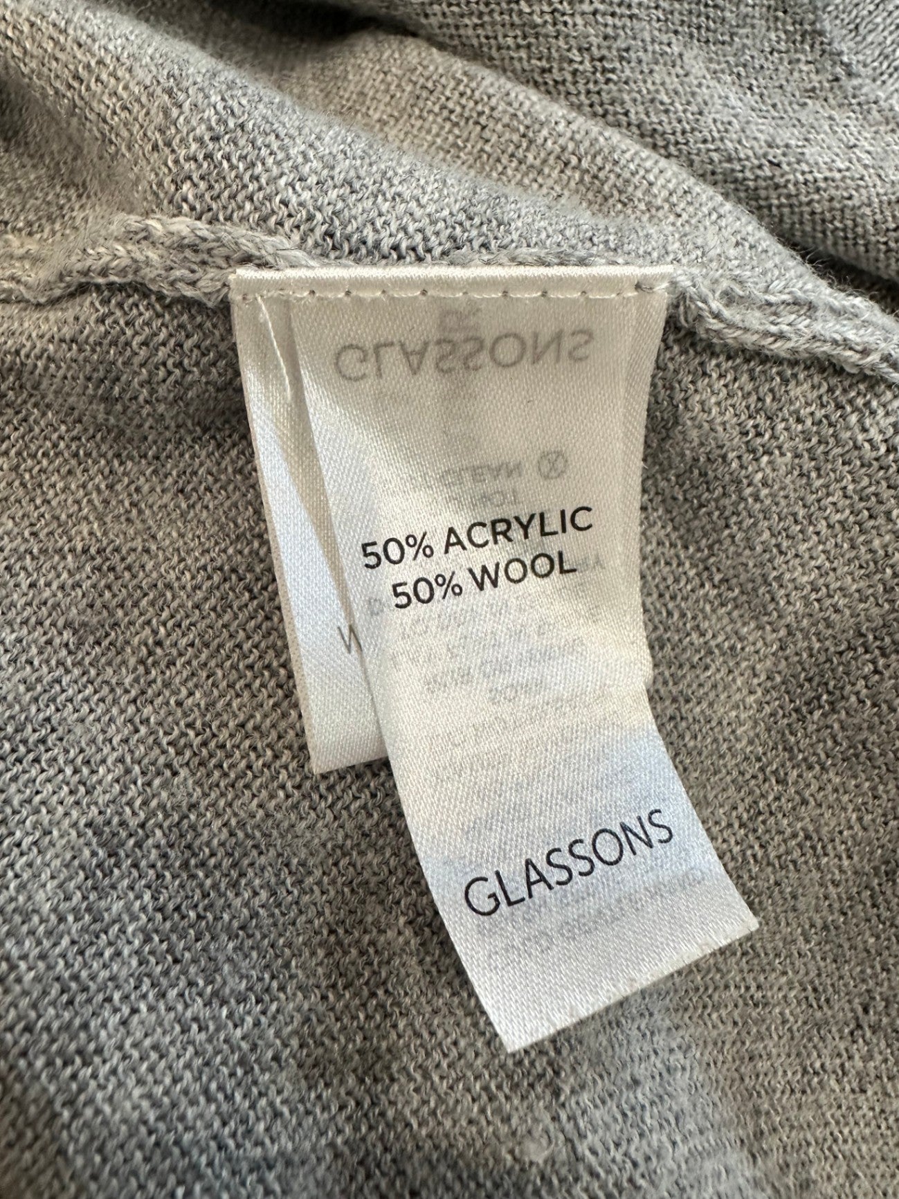 [SALE] Glassons - Lightweight Jumper - Small - Grey - 50% Wool