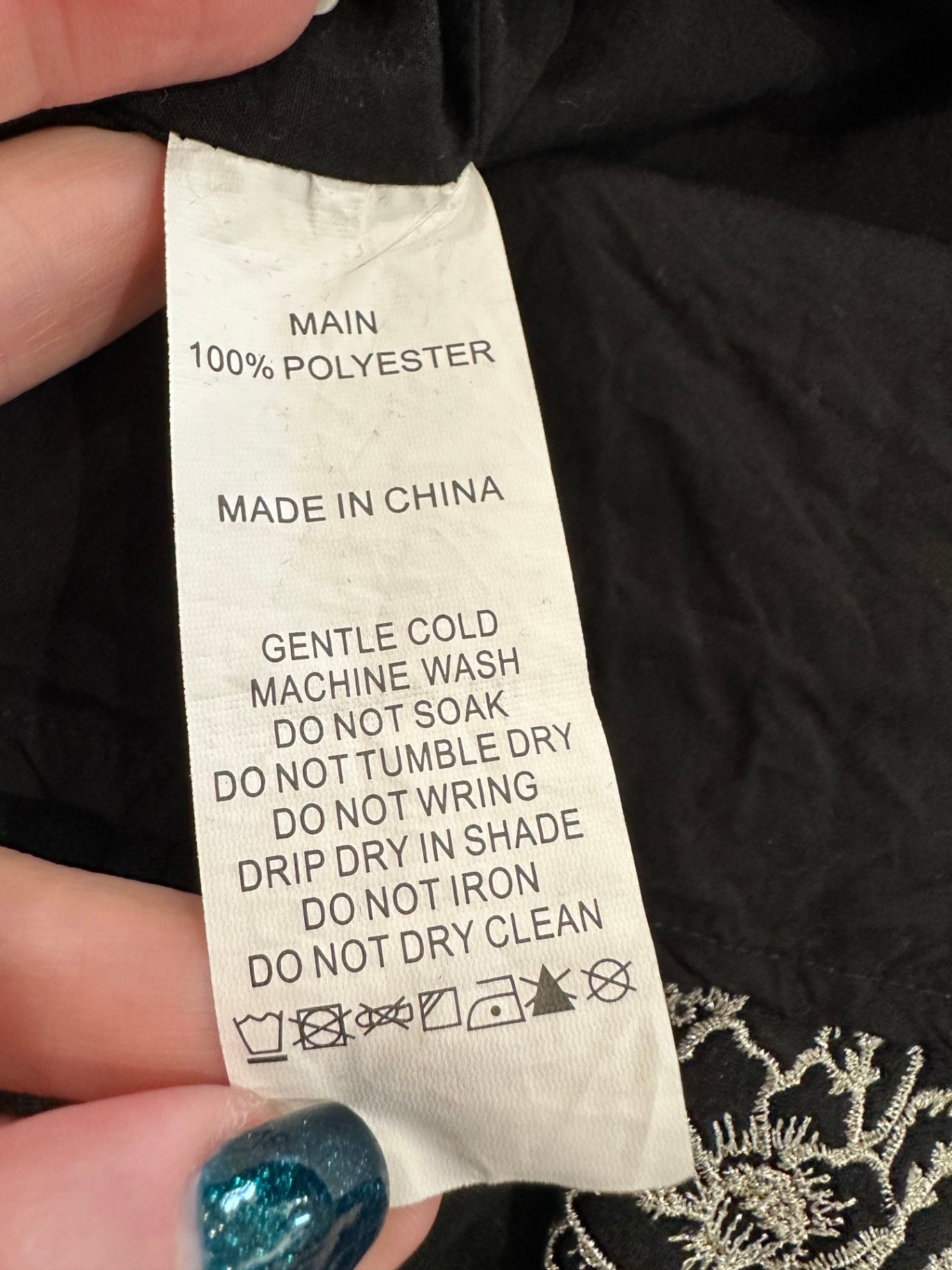 [SALE] Three of Something - Longsleeve Blouse - Large - Black