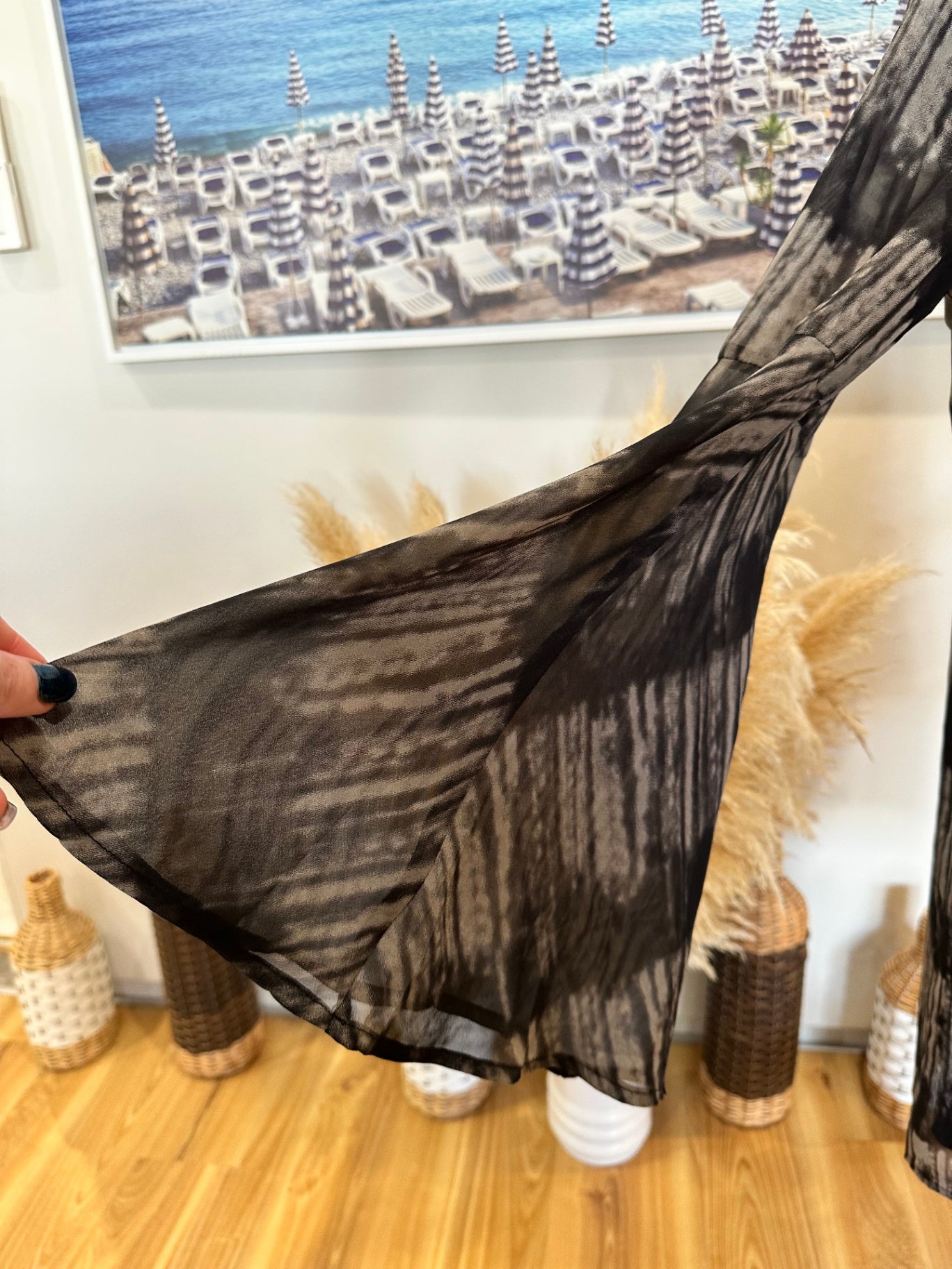 [SALE] Halo & Hazard - Dress - Large - Black and Beige