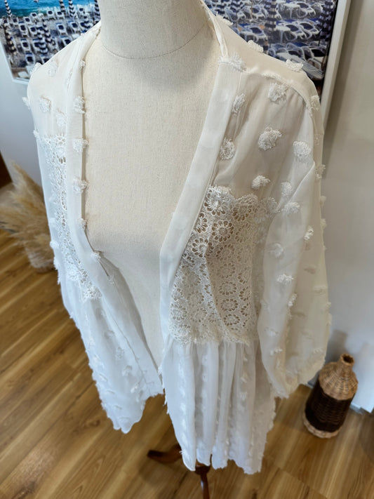 Bohemian Kimono - One Size - White