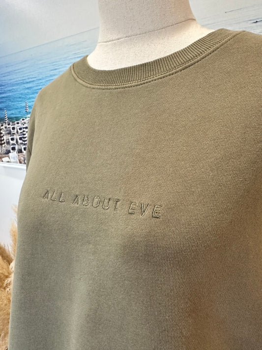 All About Eve - Sweatshirt - Size 10 - Olive Green
