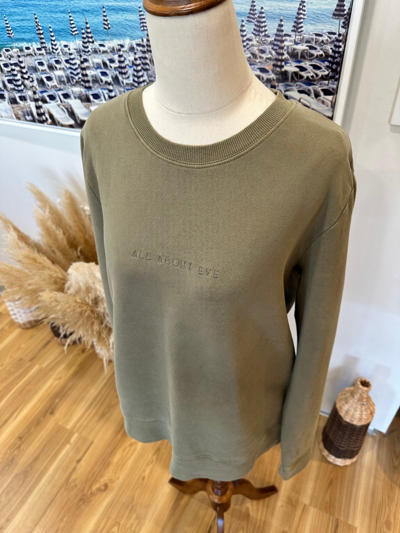 All About Eve - Sweatshirt - Size 10 - Olive Green