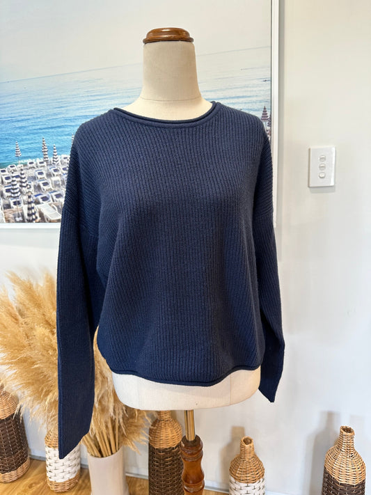 Pagani Jumper Small Navy Blue