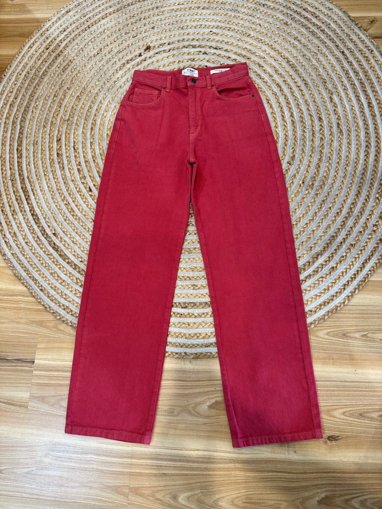 Cotton On - Wide Leg Jeans - Size 10 - Red