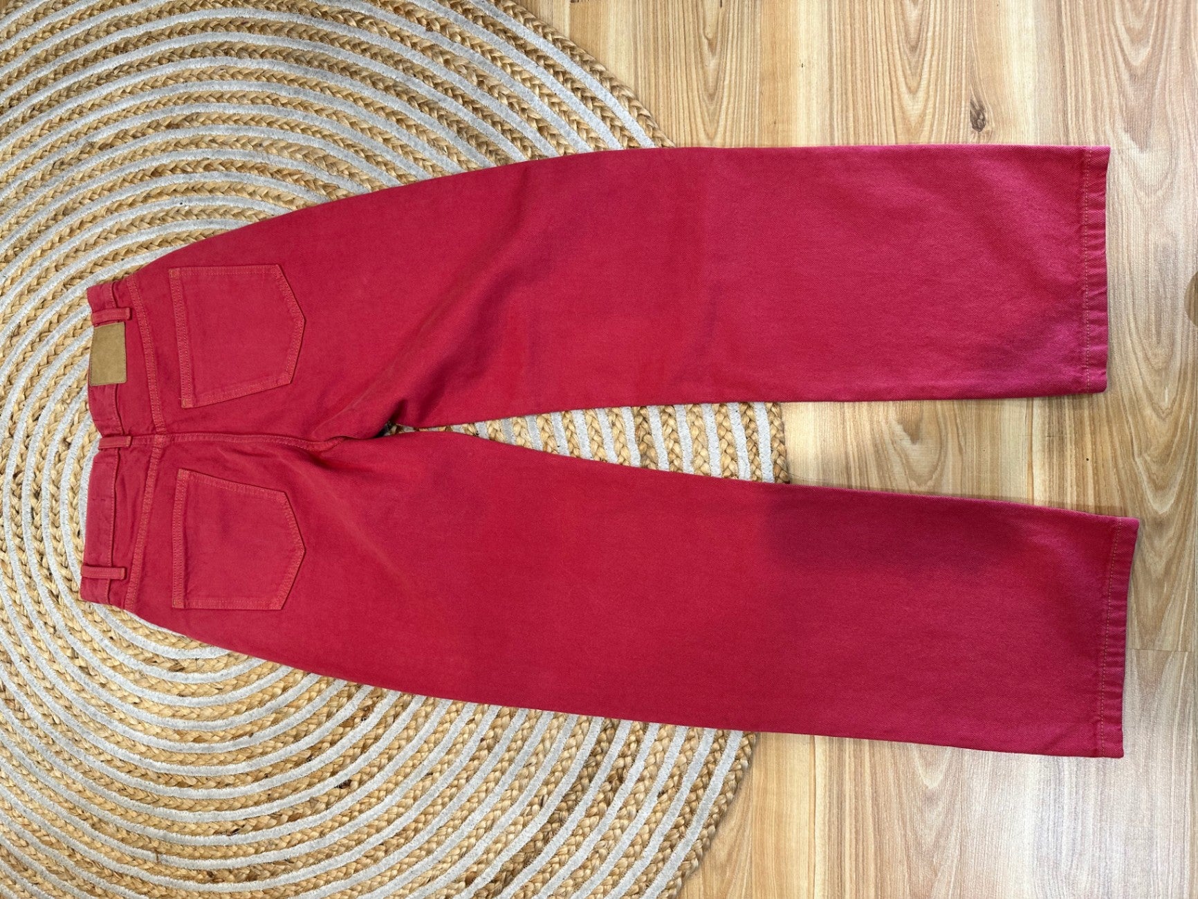 Cotton On - Wide Leg Jeans - Size 10 - Red