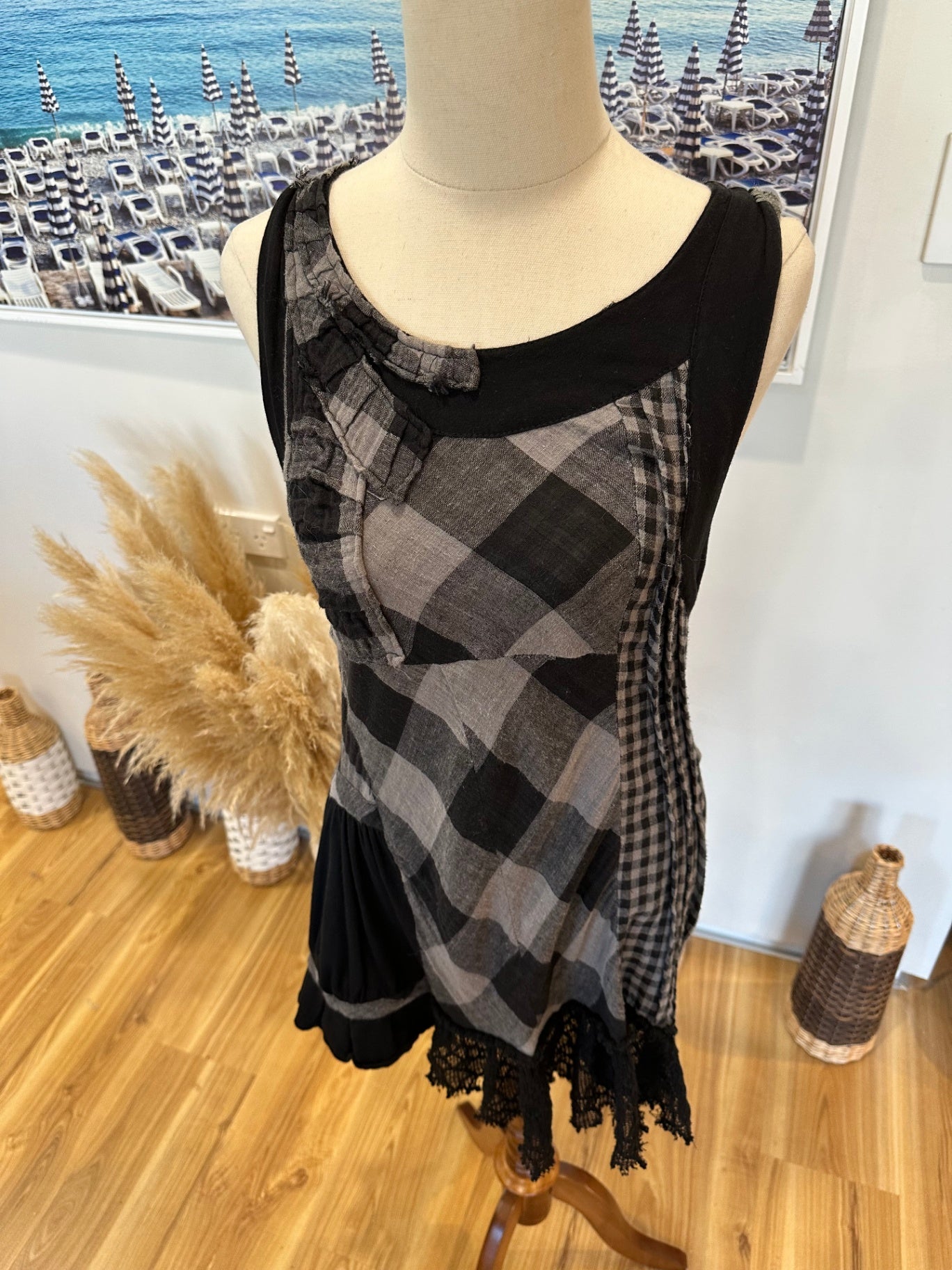 [SALE] Boo Radley - Dress - Size Small - Black and grey